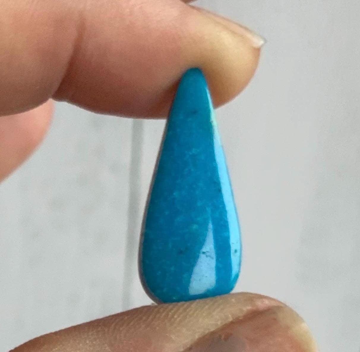 Kingman Turquoise Blue Teardrop Cabochon