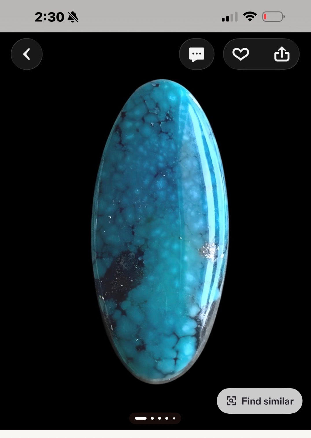 Ithaca Peak Turquoise oval