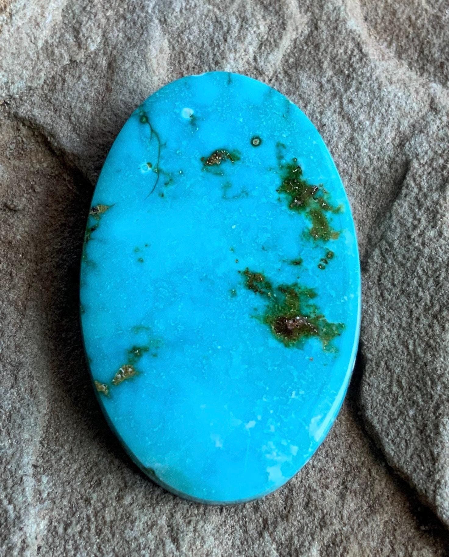 Gorgeous Color Oval Royston Turquoise Cabochon #R55
