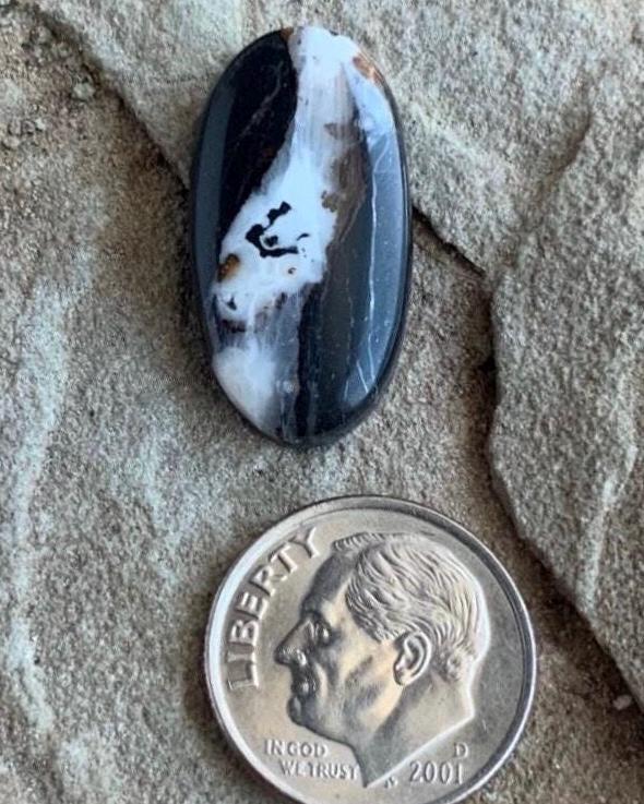 Natural White Buffalo Oval Cabochon  #WB67