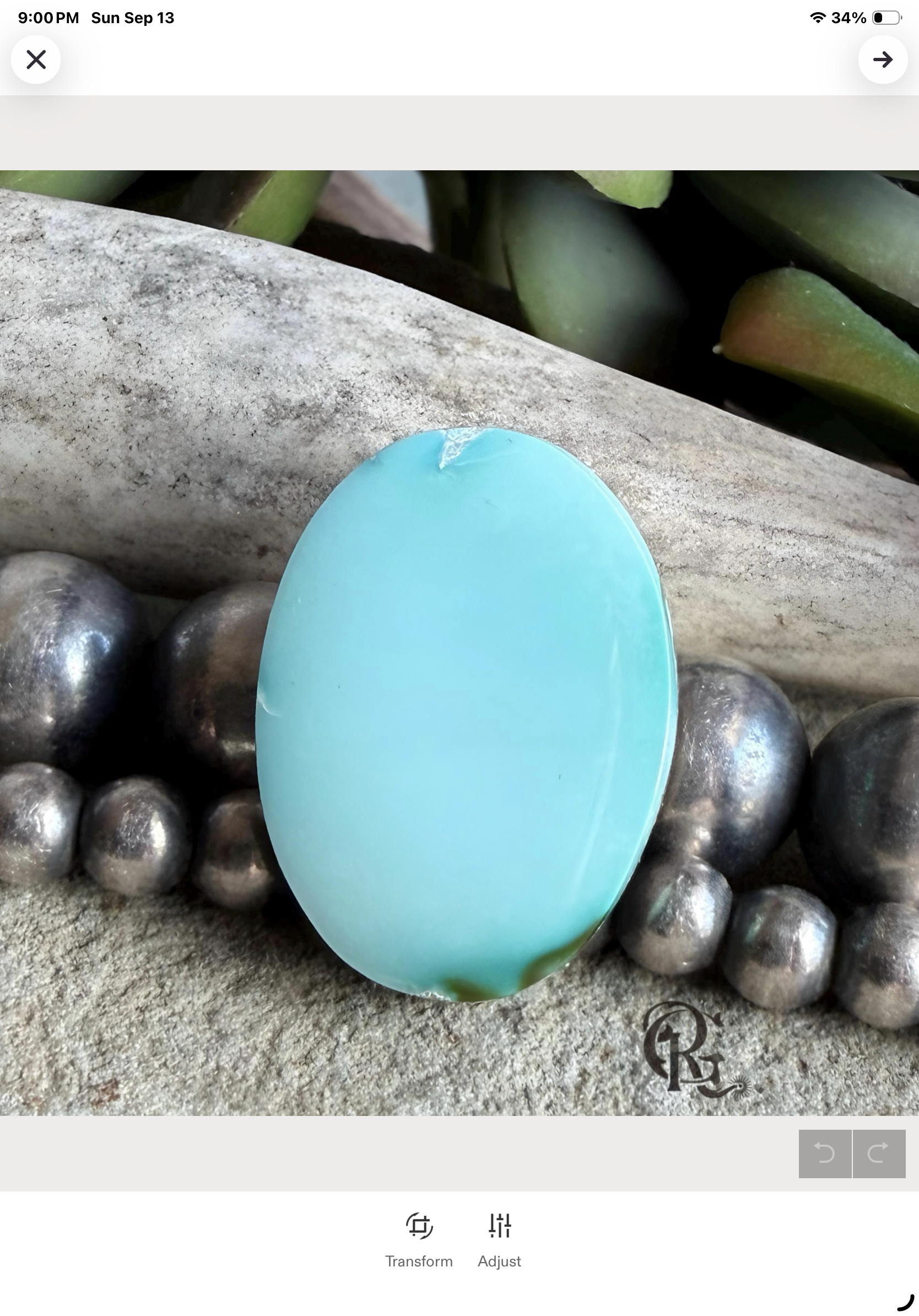 Royston Turquoise Mint Green Oval Cabochon-Nevada Gemstone