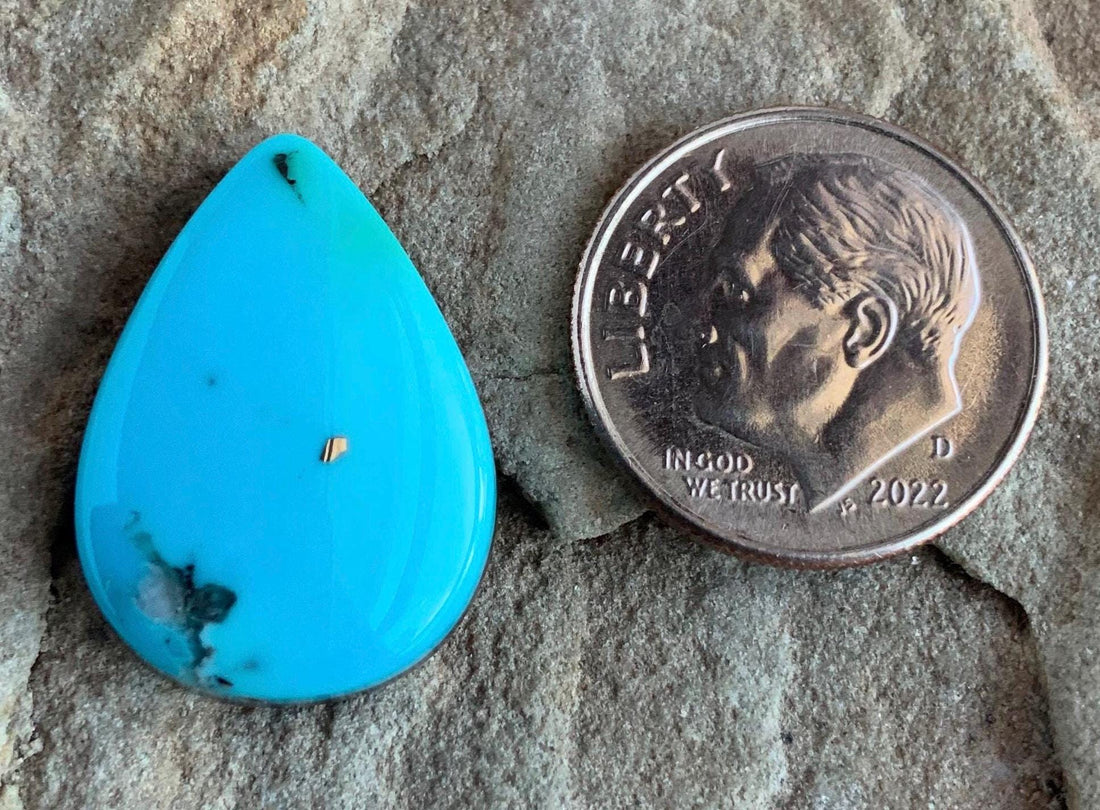 Ithaca Peak Turquoise Teardrop Cabochon