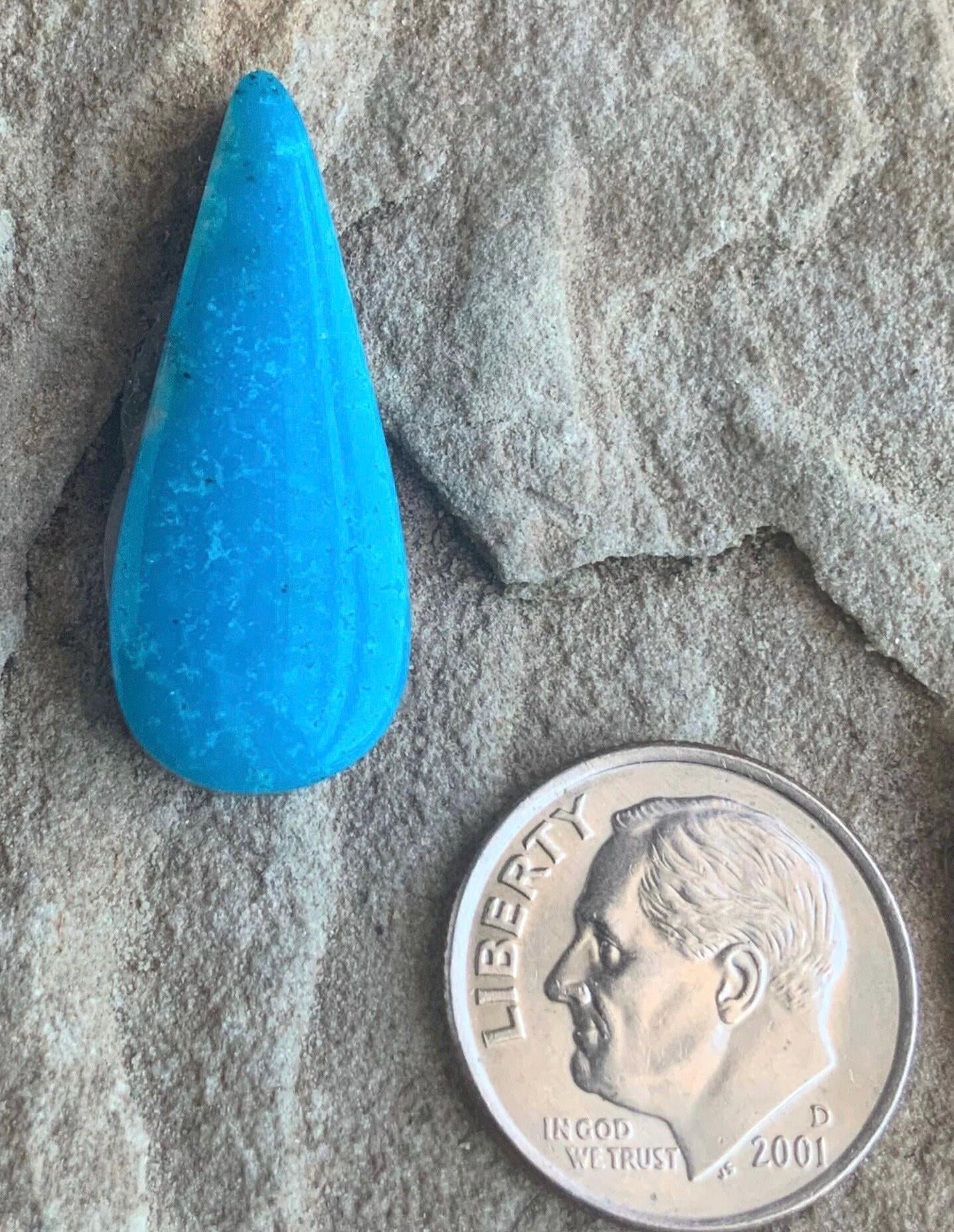 Kingman Turquoise Teardrop Cabochon