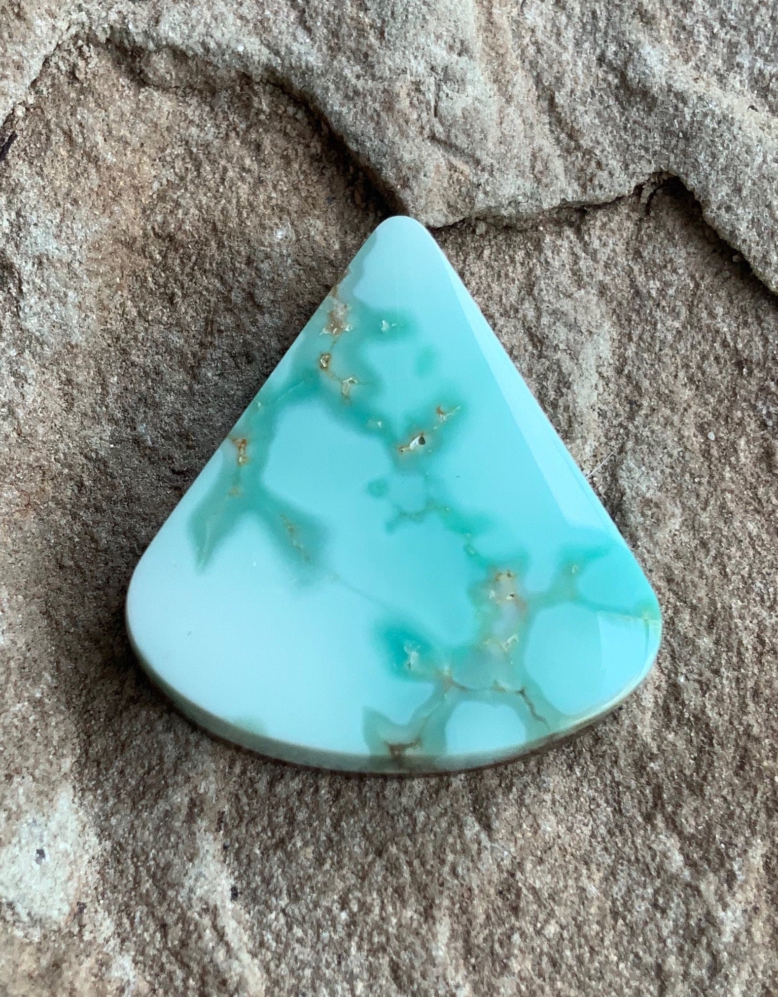 Carico Lake Turquoise Cabochon or Polished Stone Cab #42