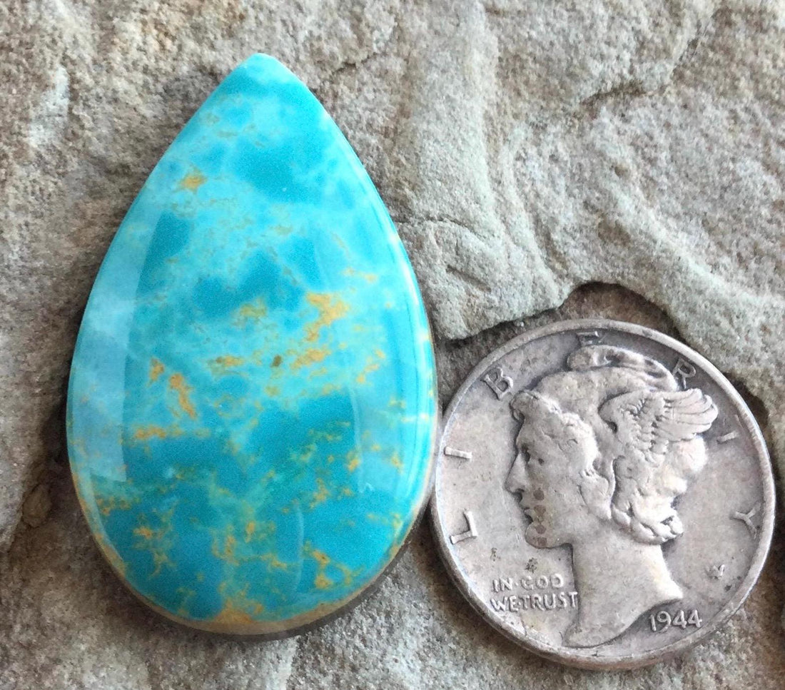 Royston Turquoise Blue Teardrop Cabochon