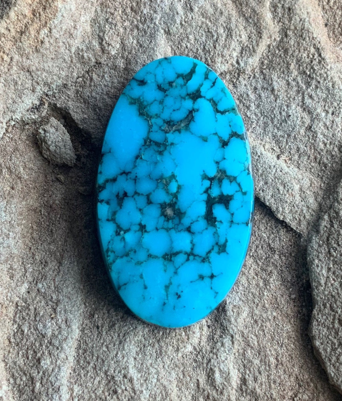 Ithaca Peak Blue High Grade Turquoise Oval Cabochon