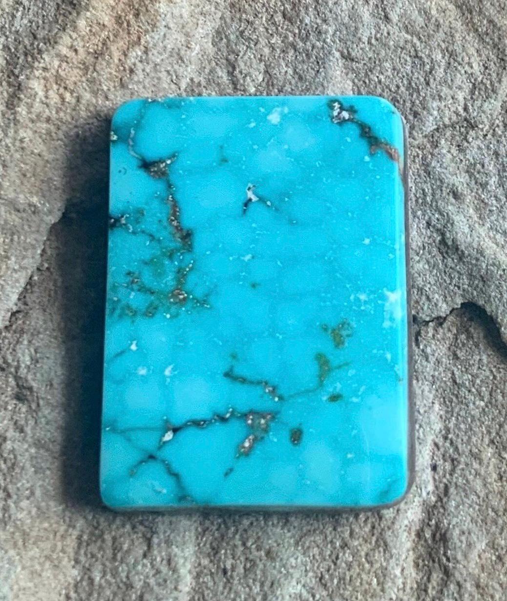 Royston Turquoise Large Blue Rectangular Cabochon #R8