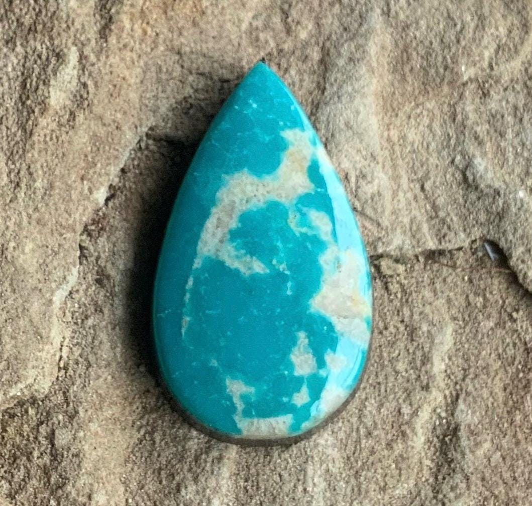 Fox Turquoise Teardrop Cabochon   #F222