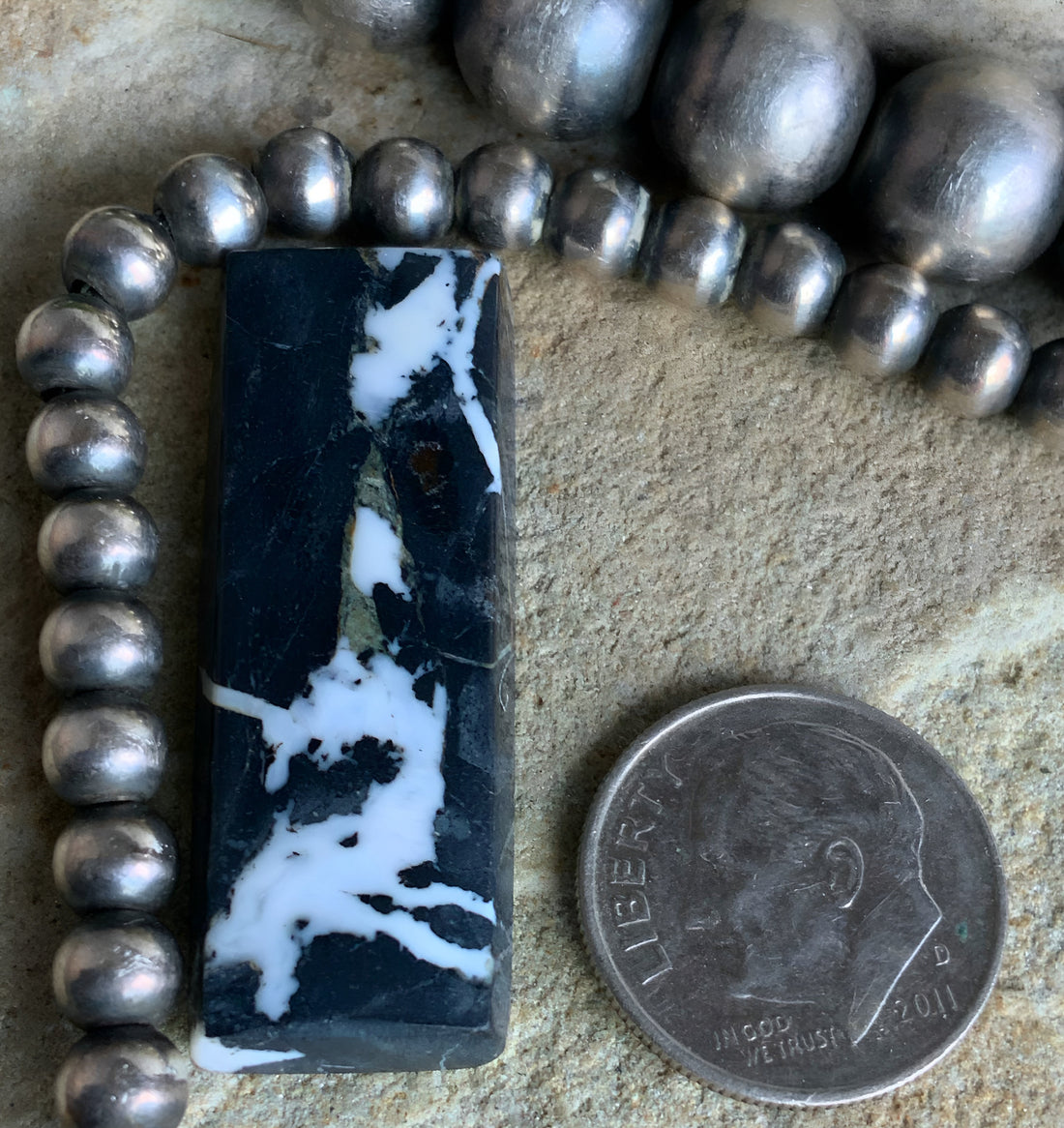 Natural White Buffalo Rectangle Cabochon-Nevada Gemstone — Ranch Gypsy