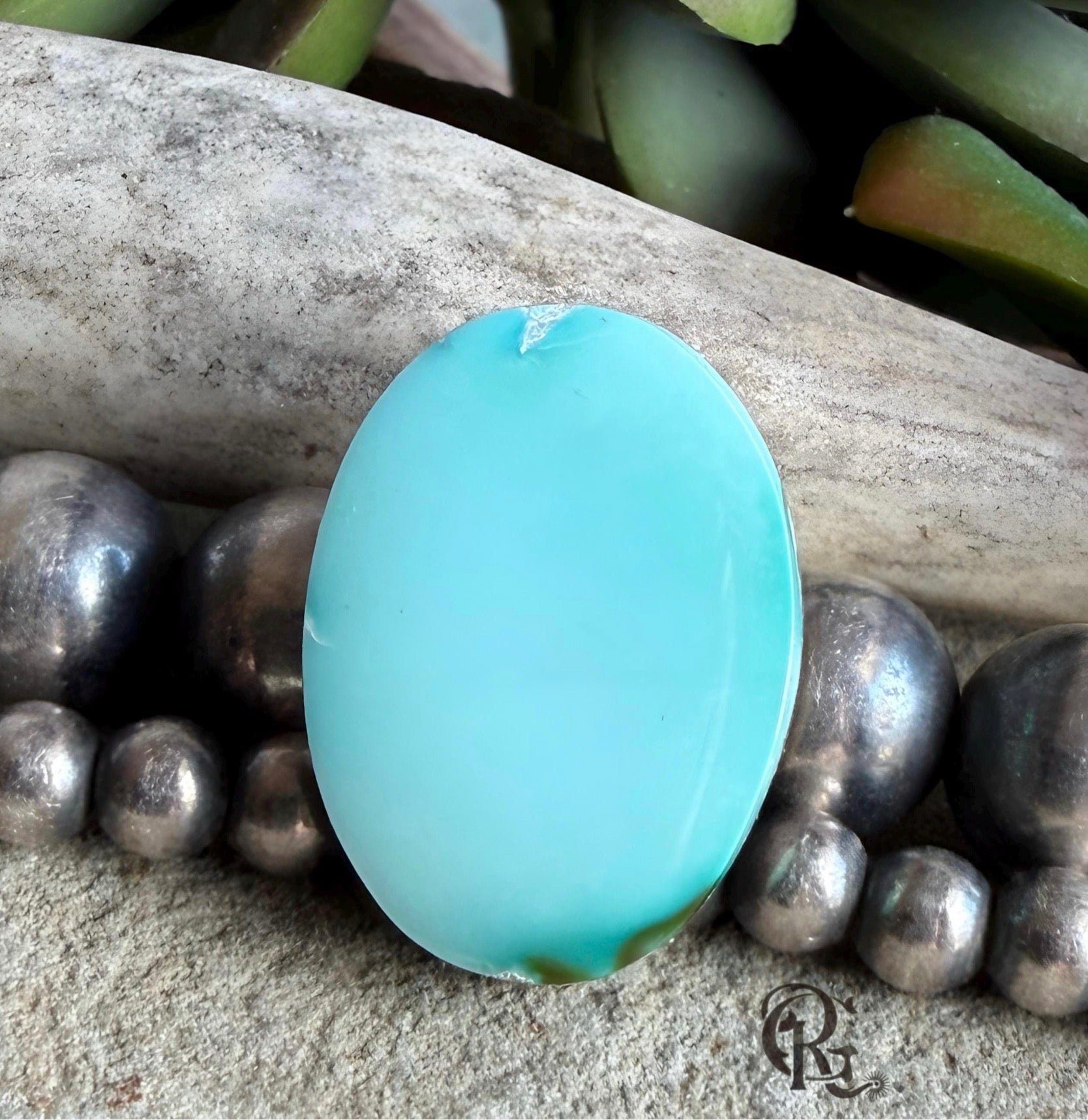 Royston Turquoise Mint Green Oval Cabochon-Nevada Gemstone