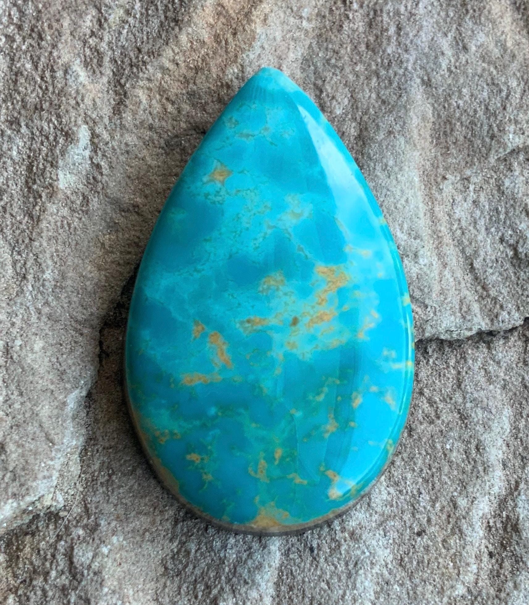 Royston Turquoise Blue Teardrop Cabochon