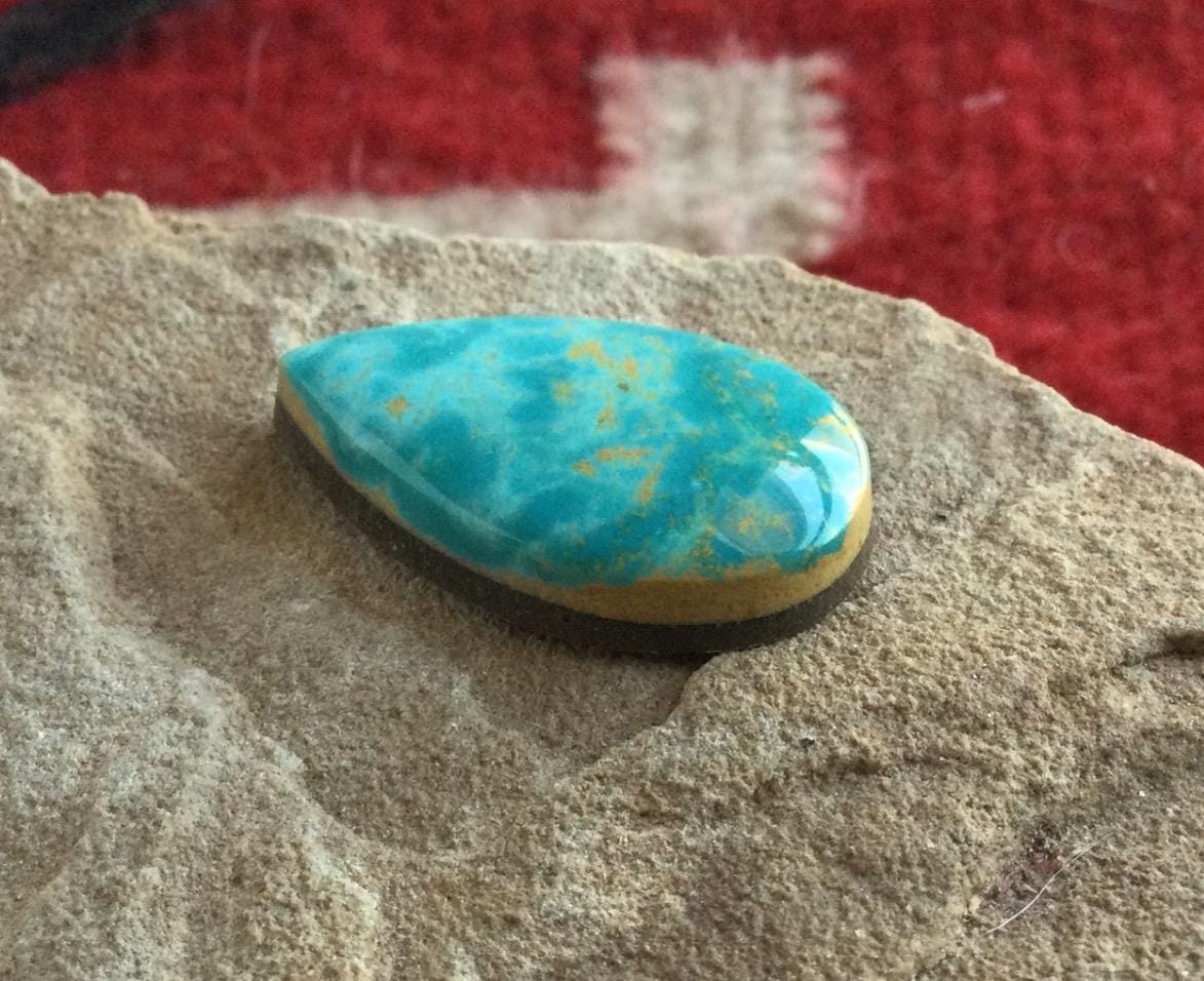Royston Turquoise Blue Teardrop Cabochon