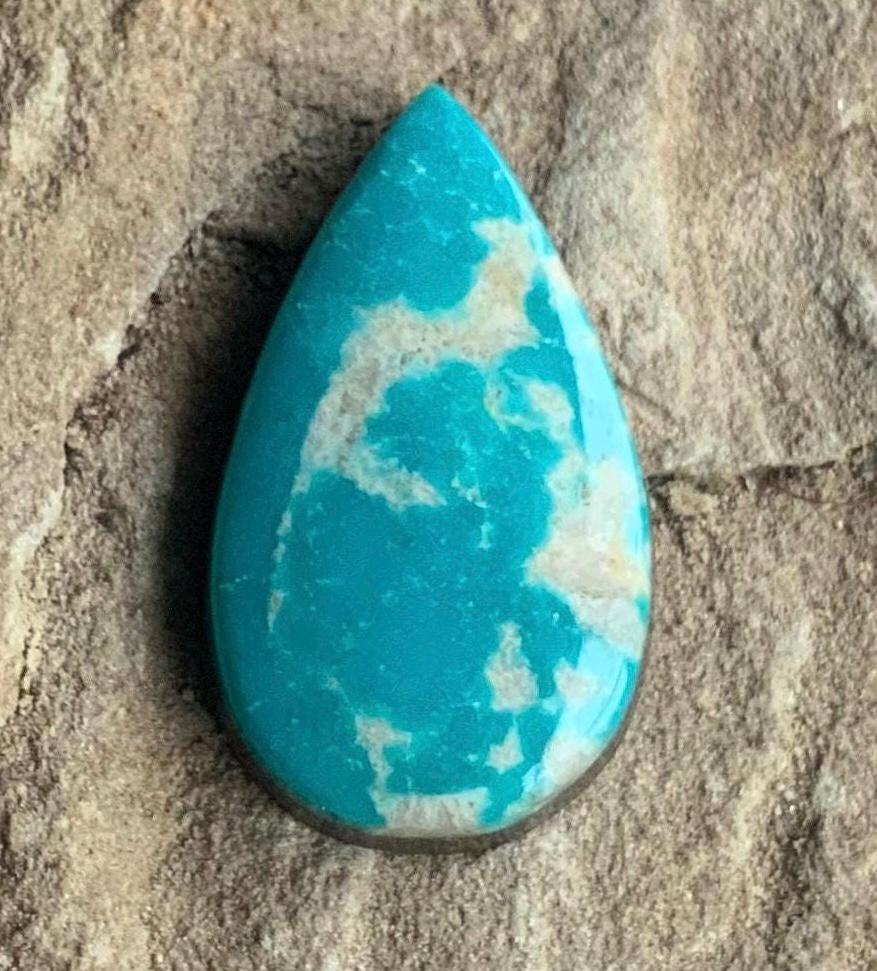 Fox Turquoise Teardrop Cabochon   #F222