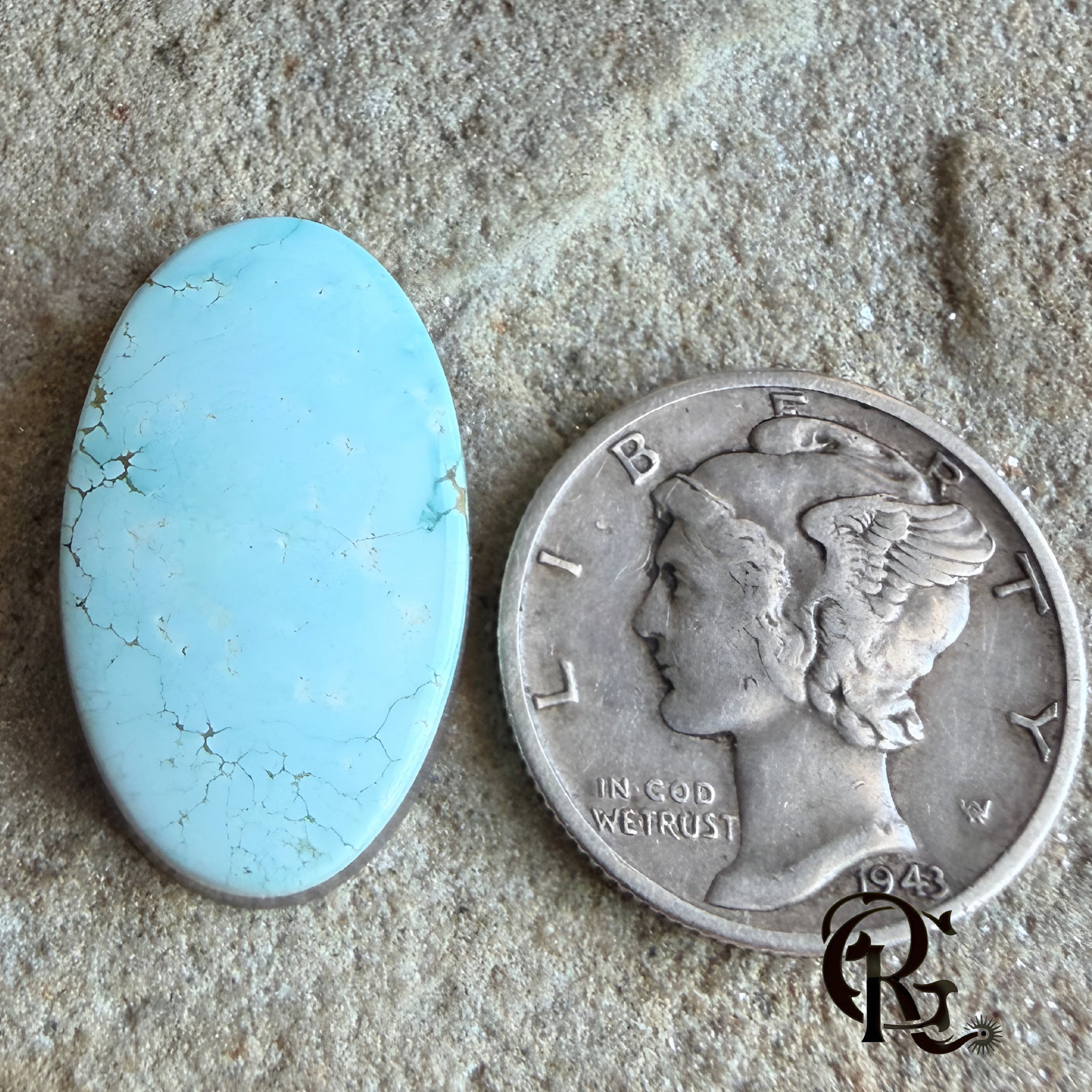 #8 Turquoise Oval Cabochon-Nevada Mined Gemstone