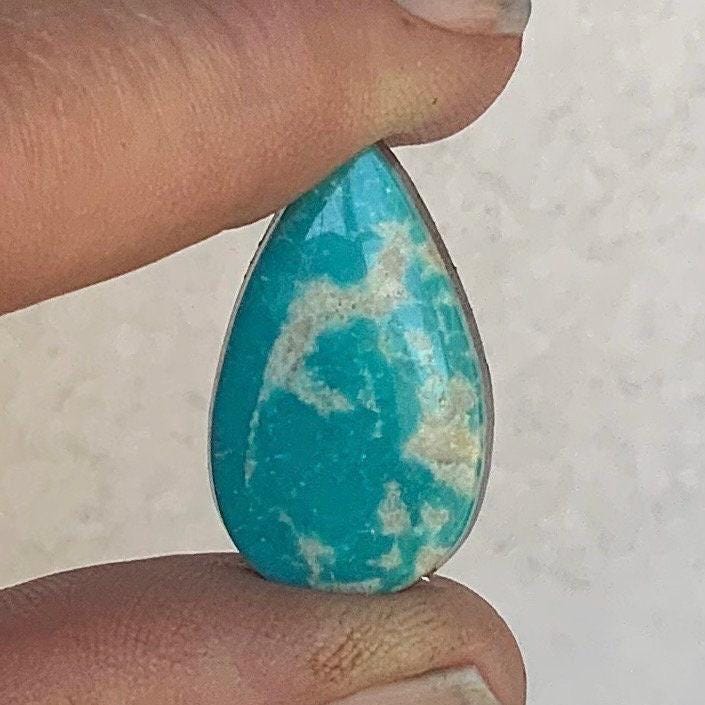 Fox Turquoise Teardrop Cabochon   #F222
