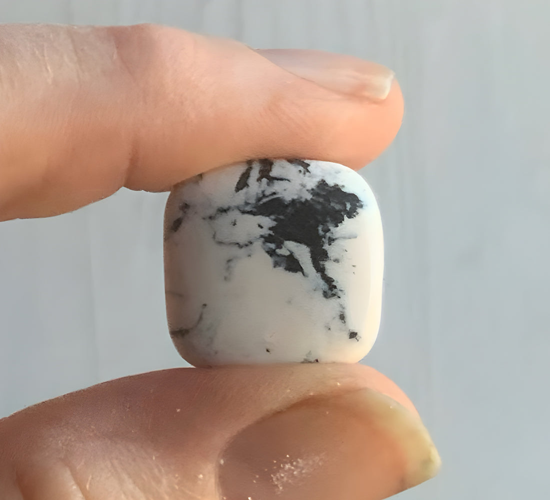 Natural White Buffalo Square Cabochon — Ranch Gypsy