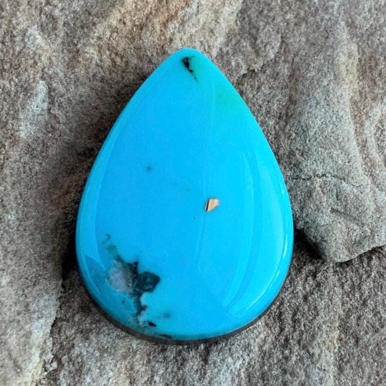 Ithaca Peak Turquoise Teardrop Cabochon