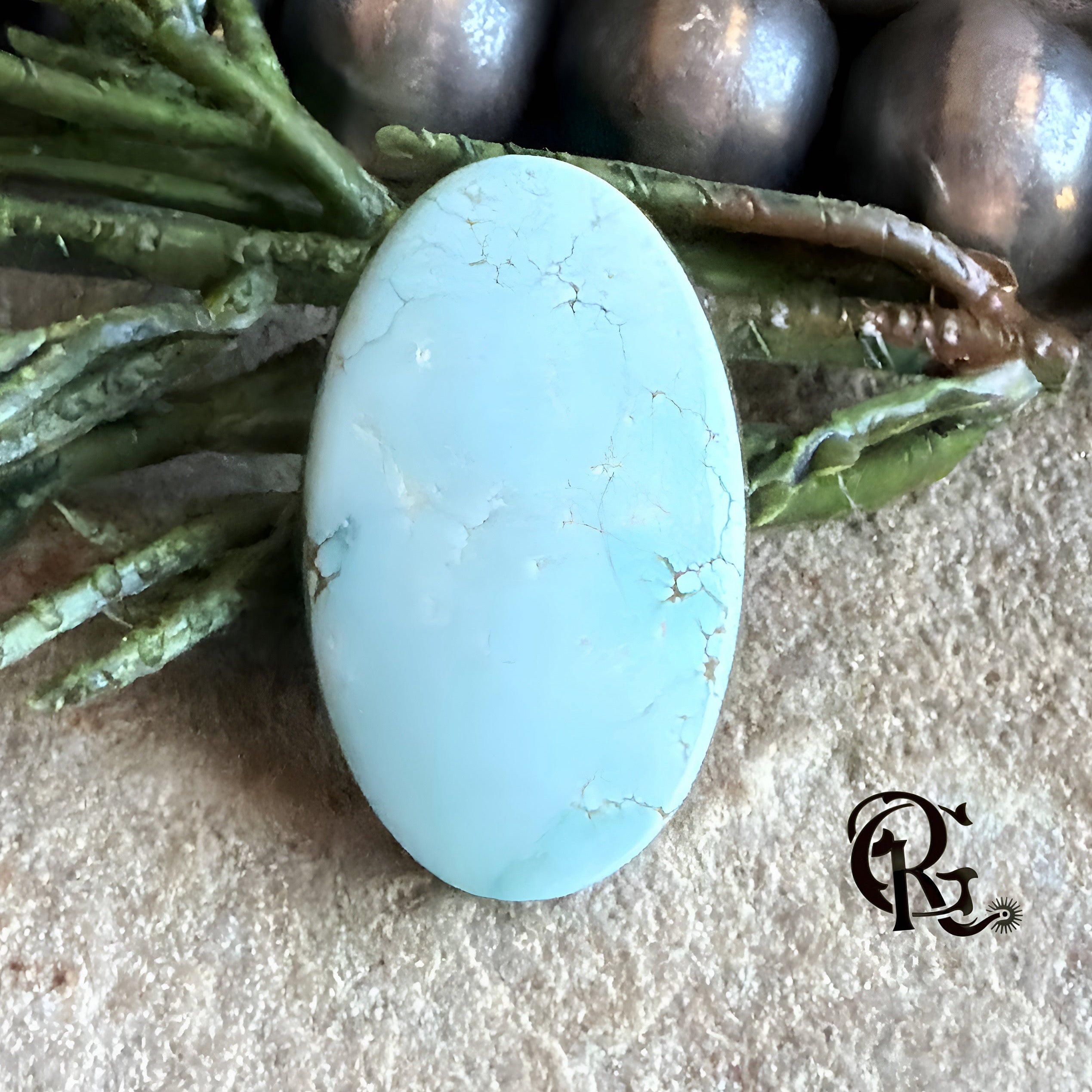 #8 Turquoise Oval Cabochon-Nevada Mined Gemstone