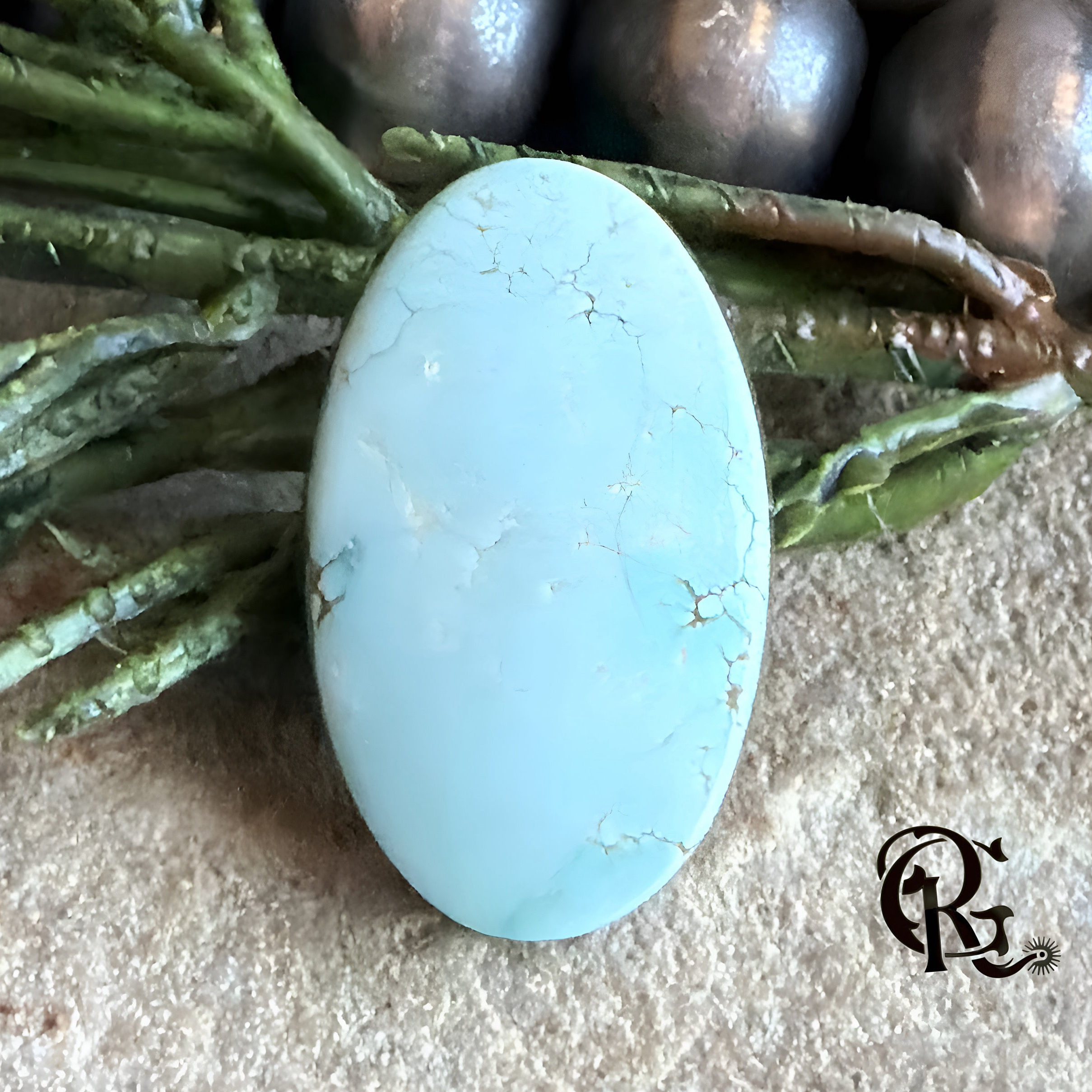#8 Turquoise Oval Cabochon-Nevada Mined Gemstone