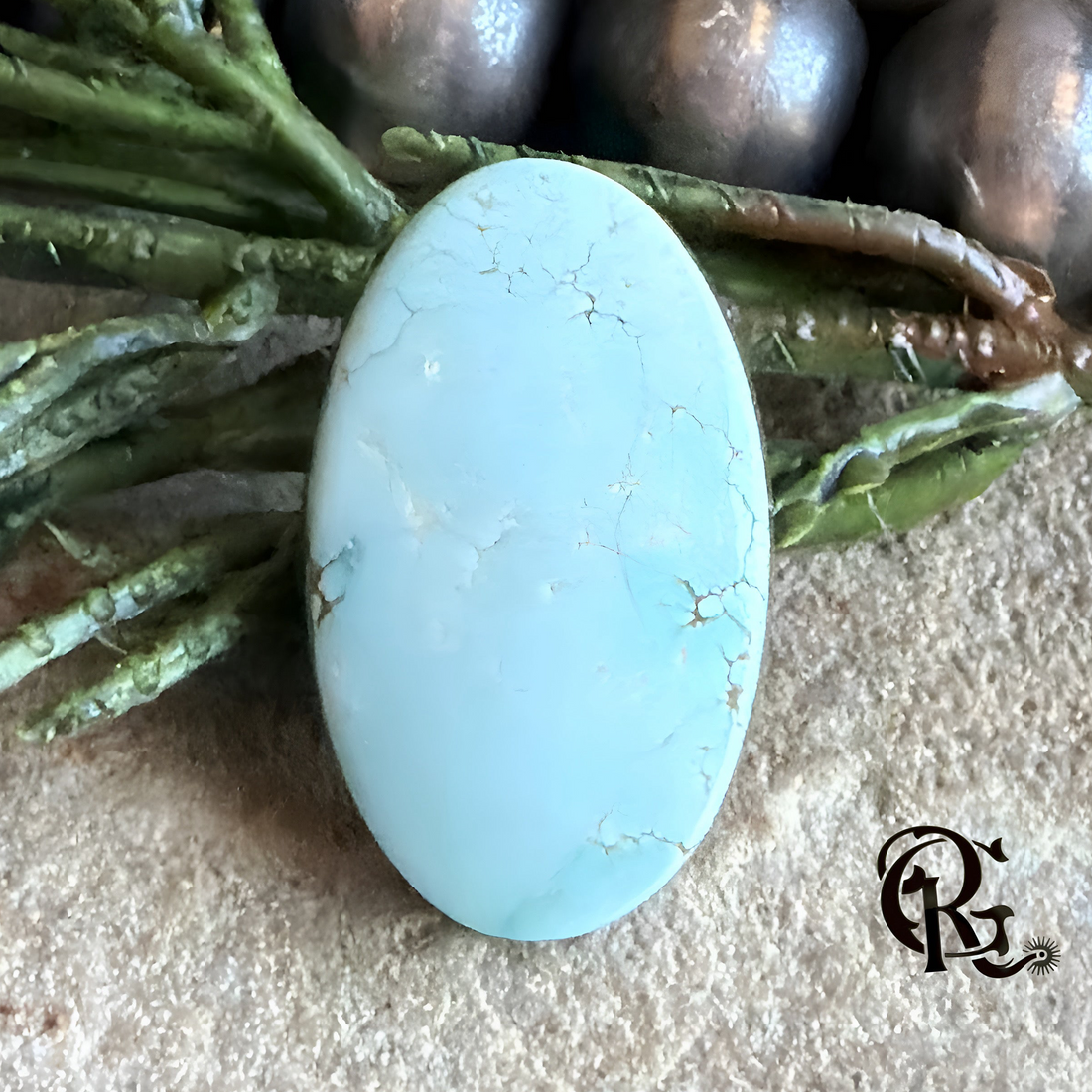 #8 Turquoise Oval Cabochon-Nevada Mined Gemstone