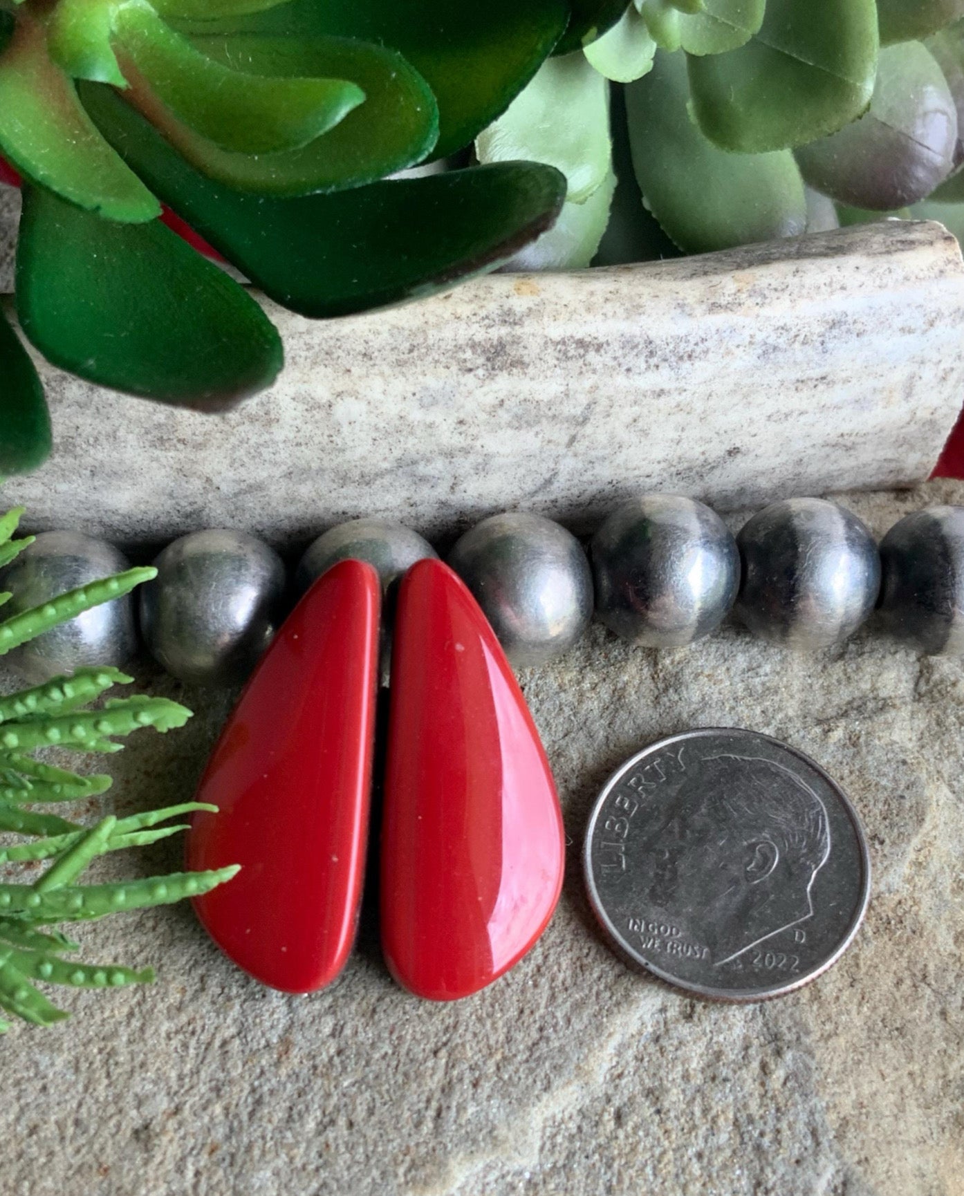 Rosarita Red Earring Set or Matched Pair
