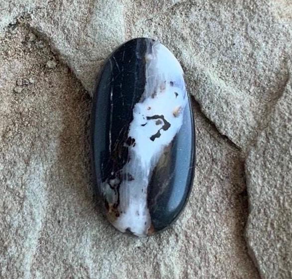 Natural White Buffalo Oval Cabochon  #WB67