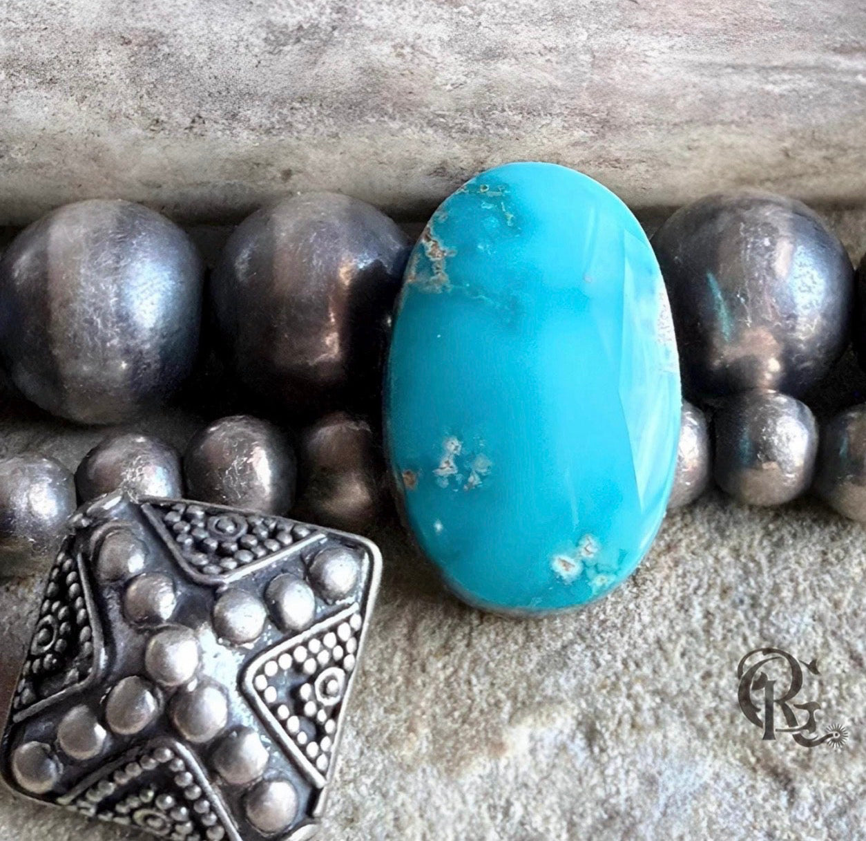 Natural Royston Turquoise Blue Oval Cabochon-Nevada Gemstone (Copy)