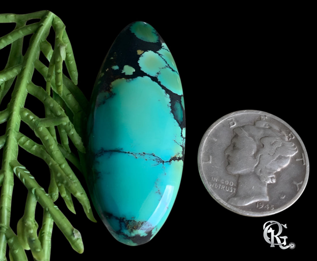 Bao Canyon Turquoise Oval Cabochon-Hubei Province Gemstone