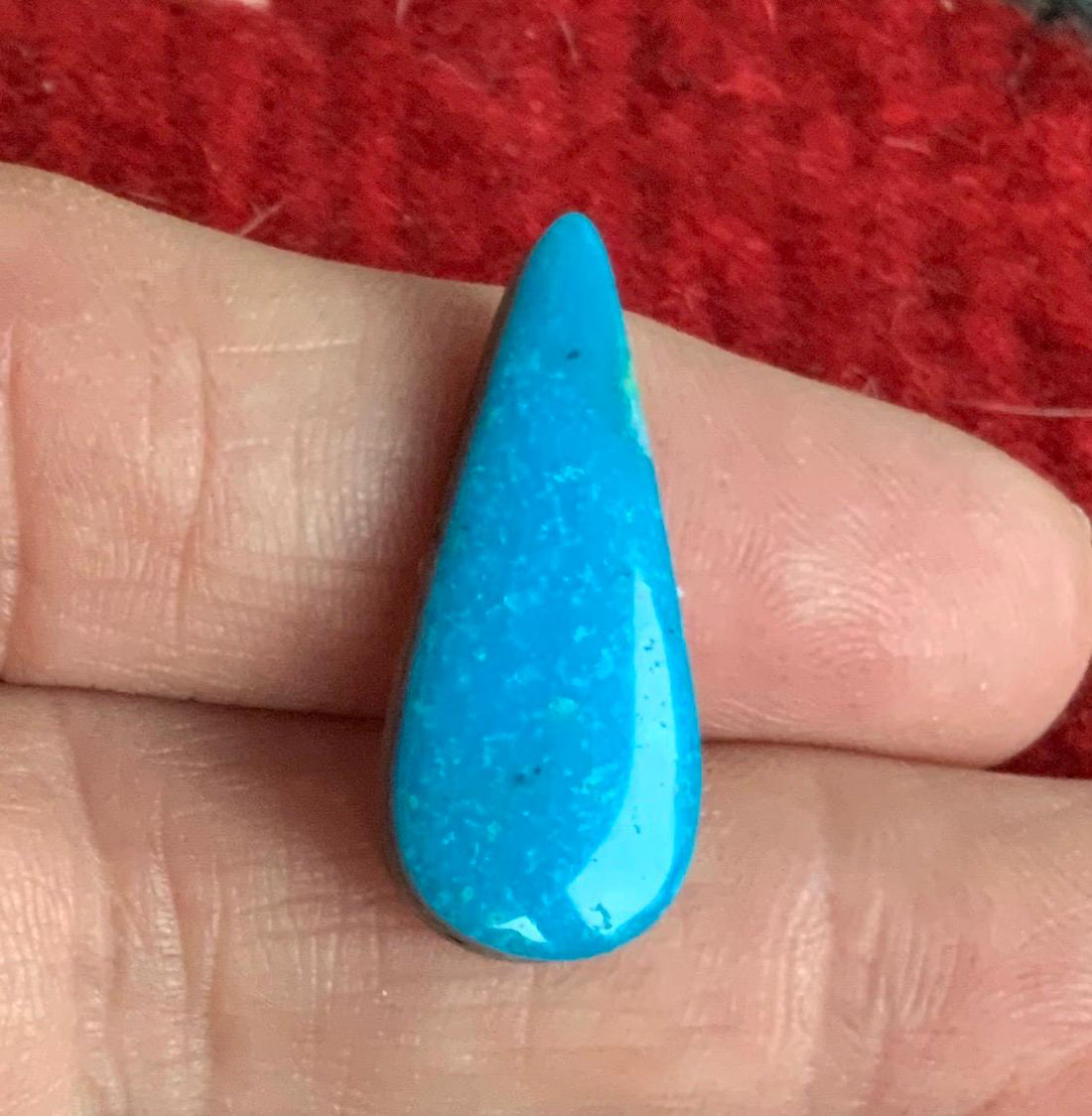 Kingman Turquoise Teardrop Cabochon