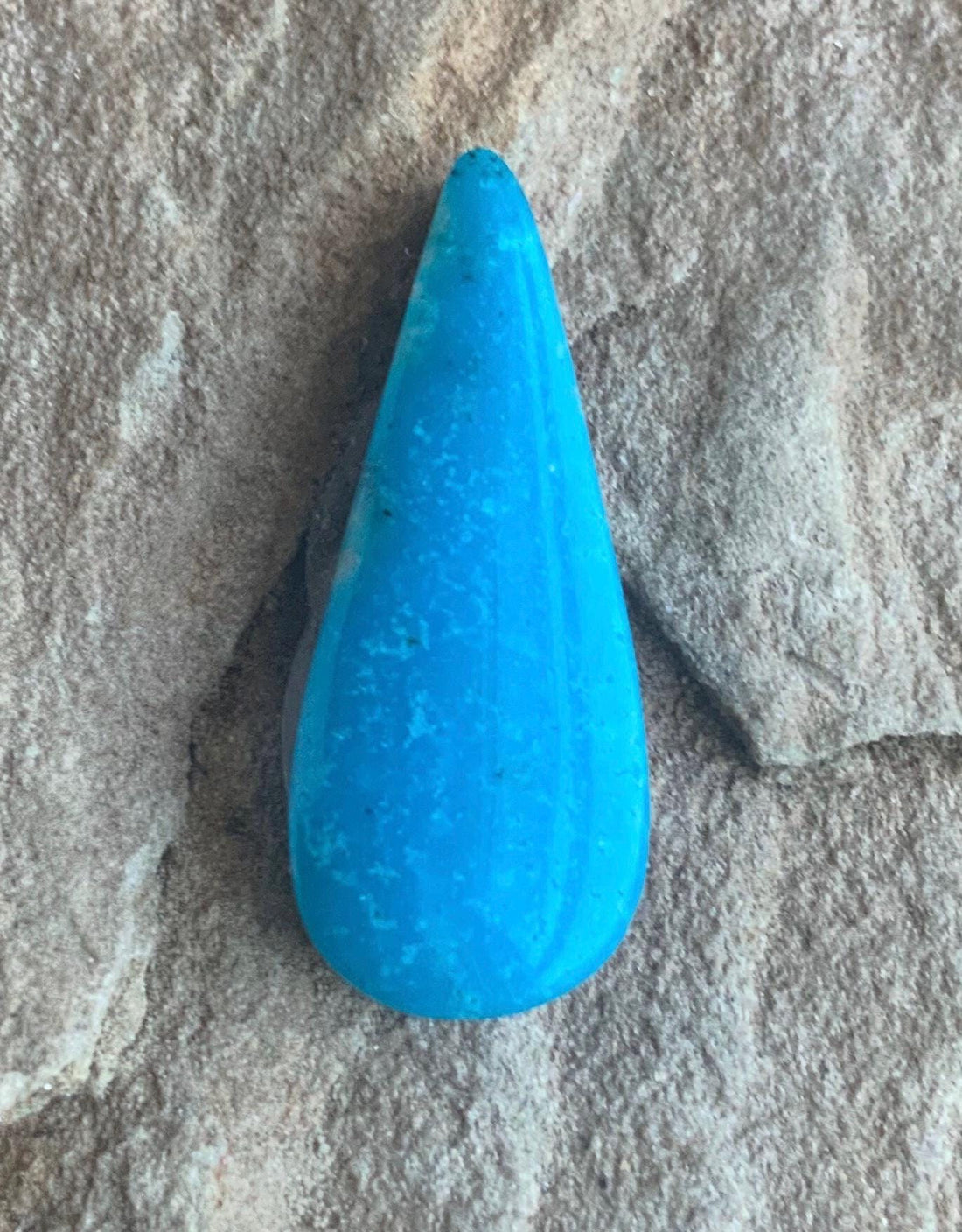Kingman Turquoise Blue Teardrop Cabochon