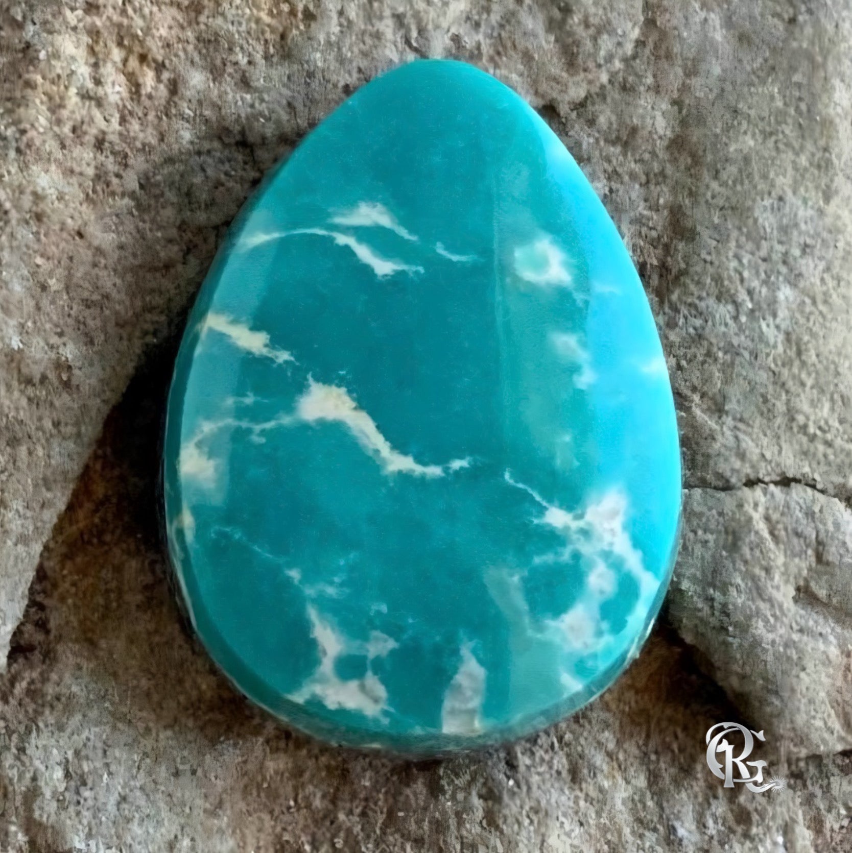Beautiful Fox Turquoise Teardrop Cabochon-Nevada Gemstone