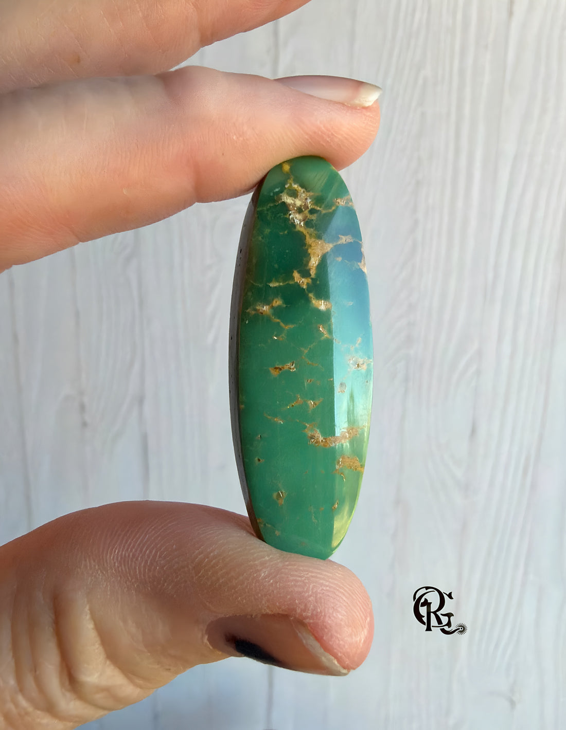 Green Royston Turquoise Oval