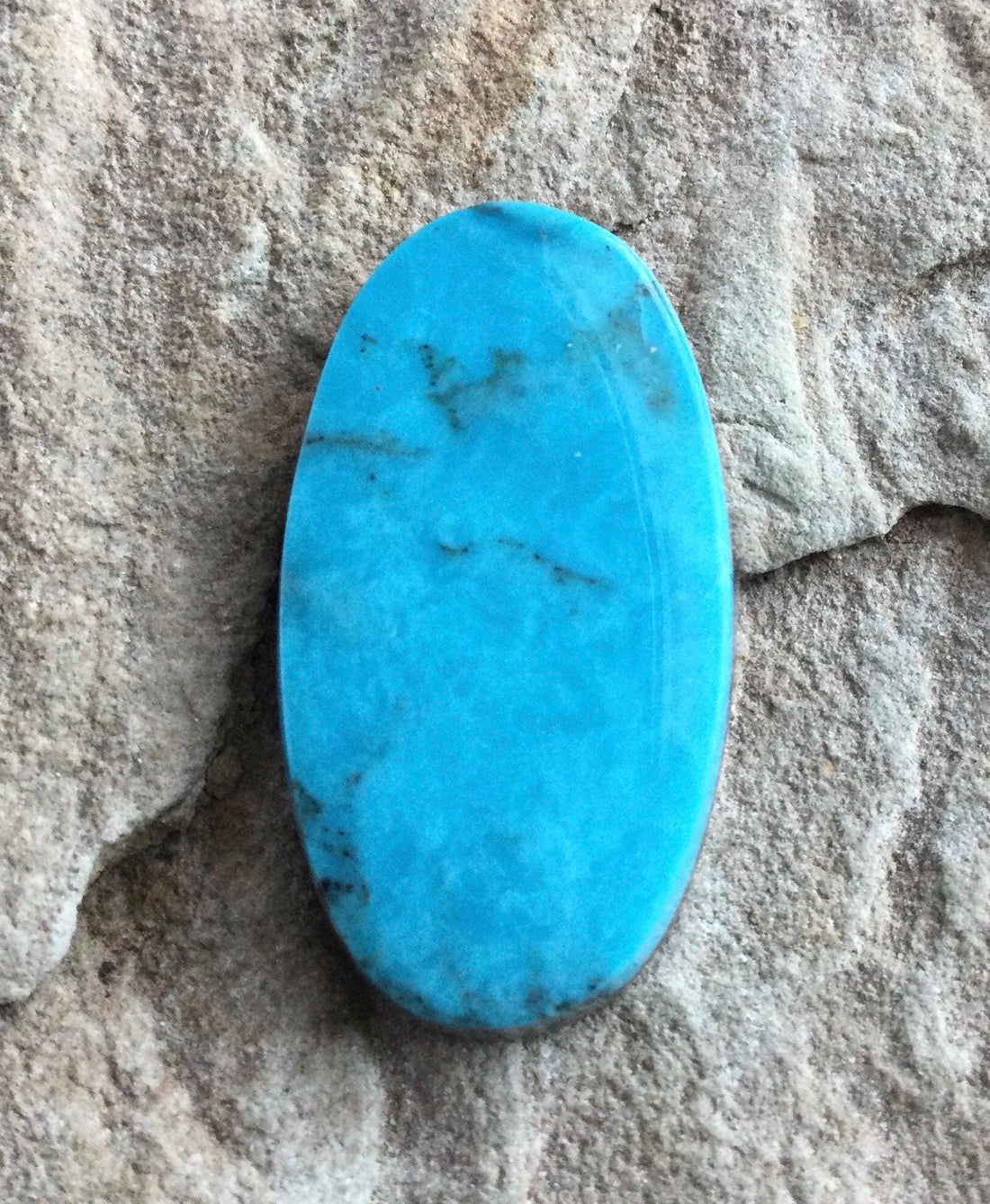 Blue Kingman Turquoise Oval Cabochon #K142