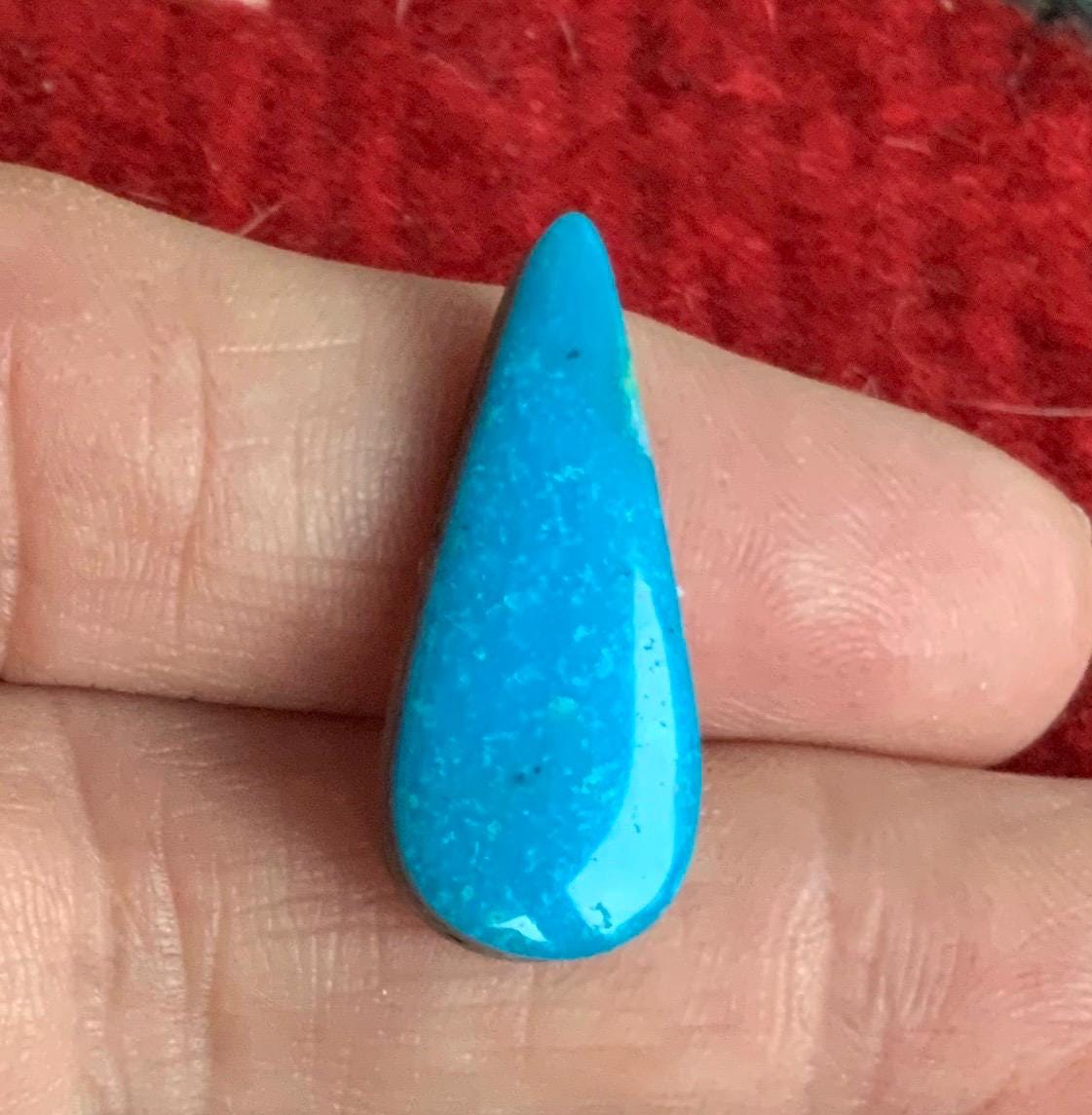 Kingman Turquoise Blue Teardrop Cabochon