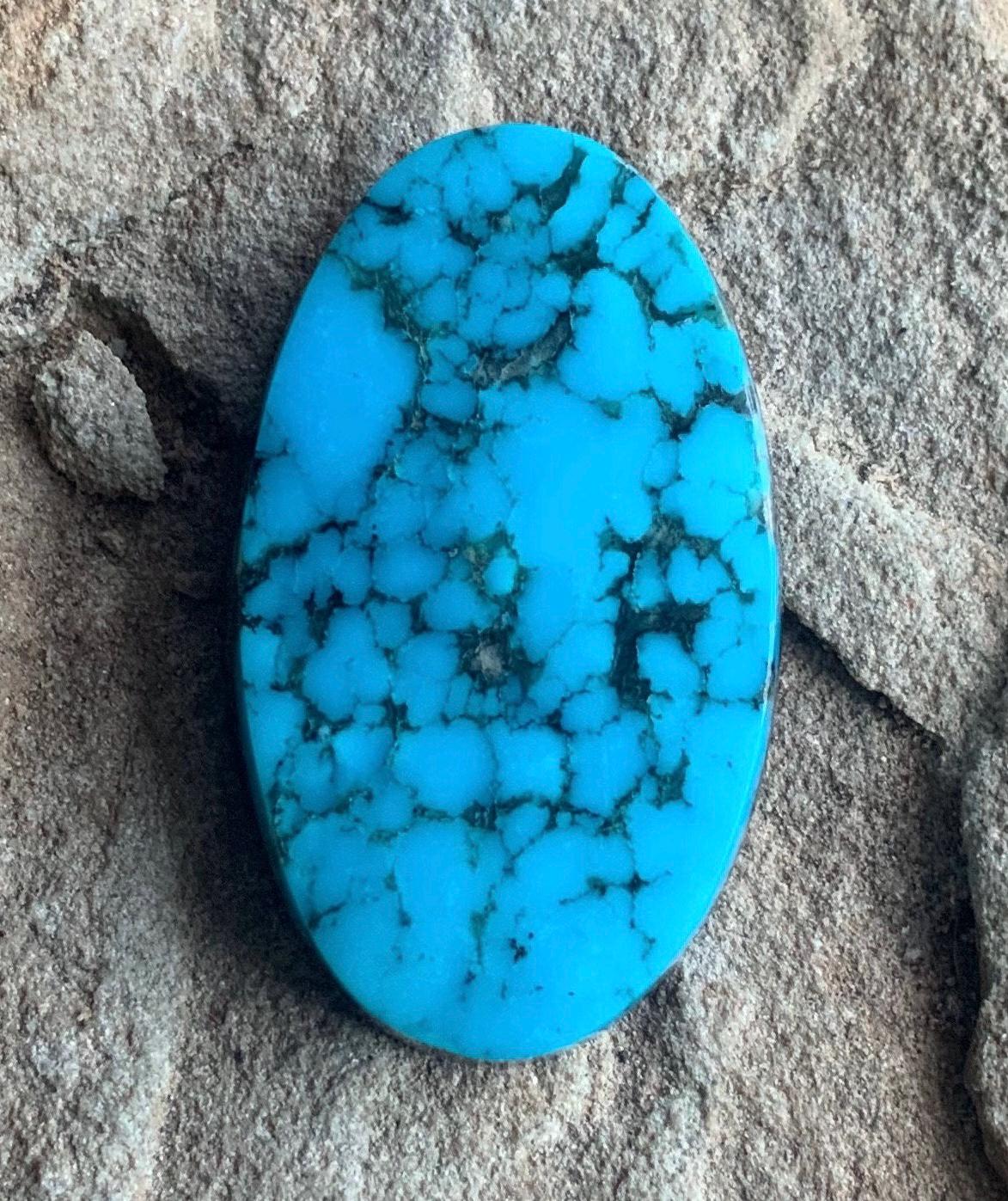 Ithaca Peak Blue High Grade Turquoise Oval Cabochon