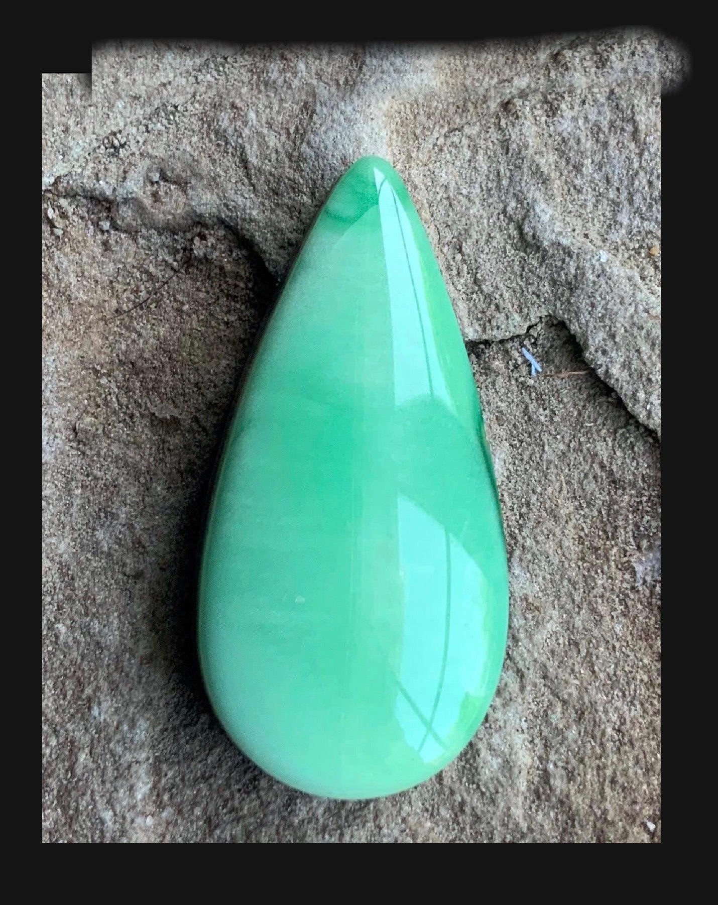 Beautiful Rare Green Natural Orvil Jack Turquoise Cabochon
