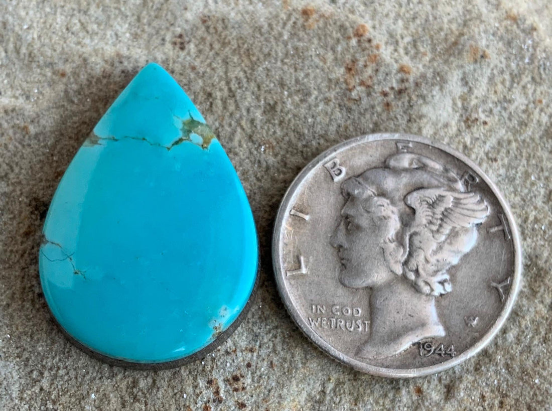 Royston Turquoise Blue Teardrop Cabochon #R298