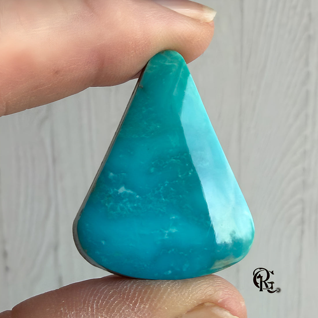 Royston Turquoise Blue Triangle Cabochon R#01- Nevada Gemstone
