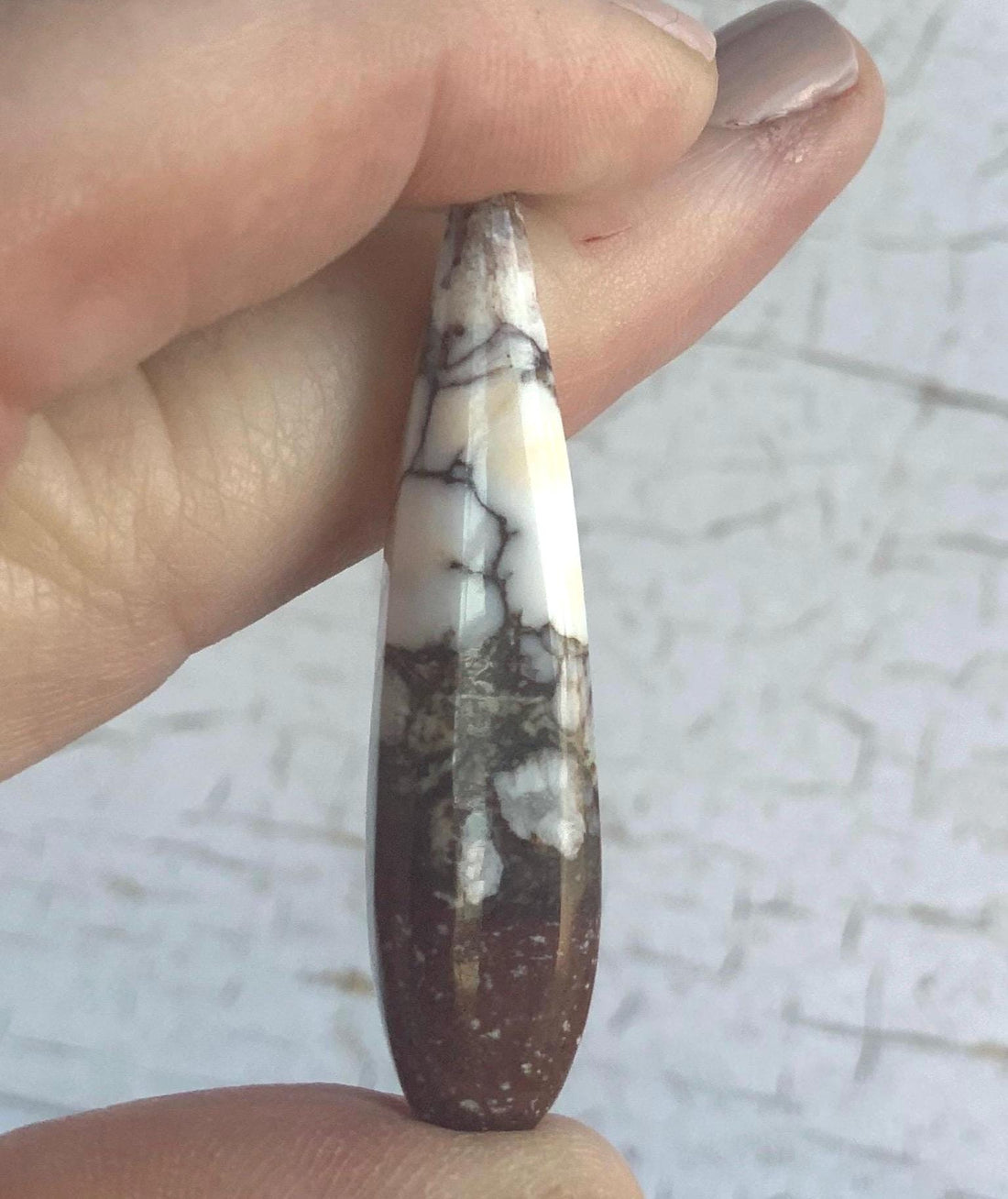 Incredible Wild Horse Magnesite Talon Cabochon