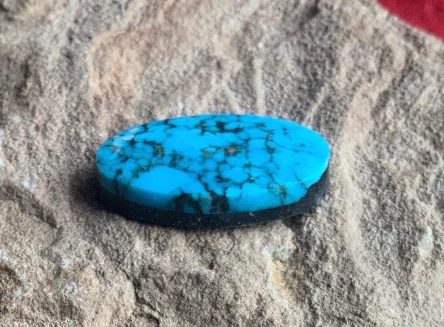 Ithaca Peak Blue High Grade Turquoise Oval Cabochon