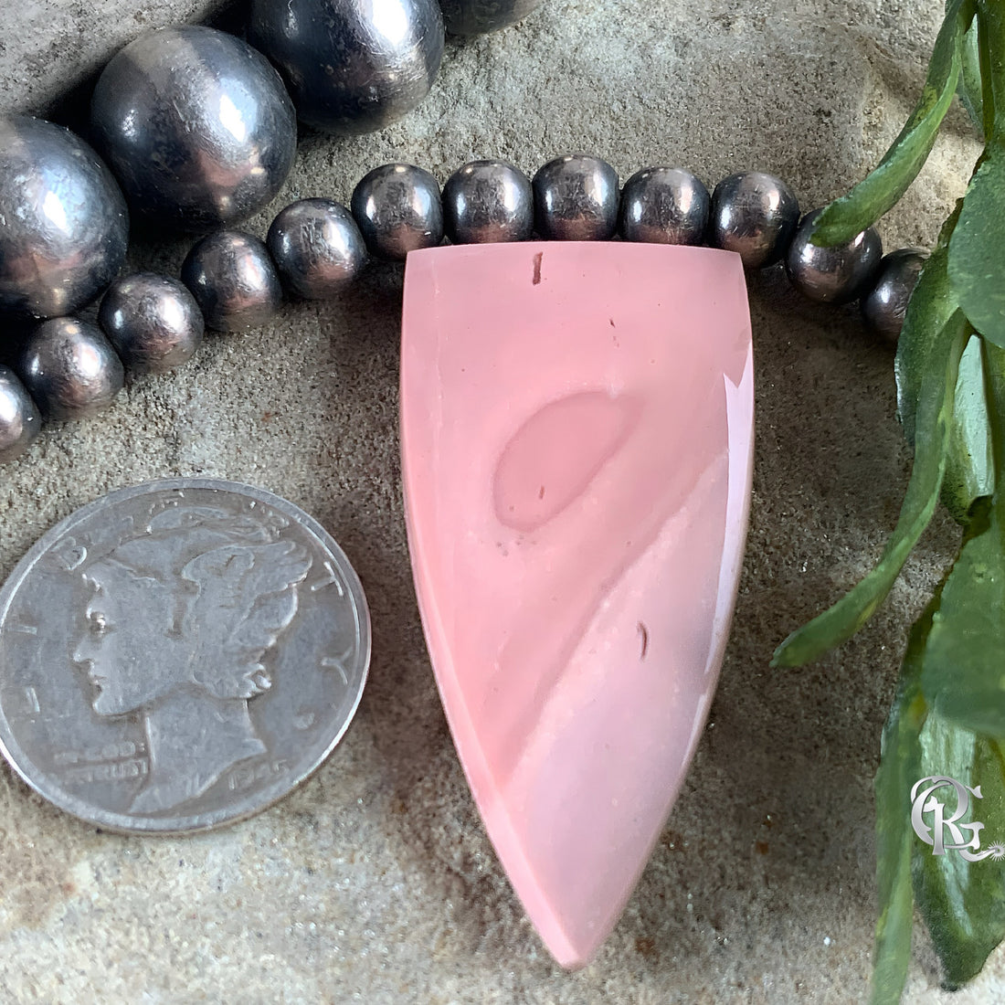 Pink Peruvian Opal Cabochon
