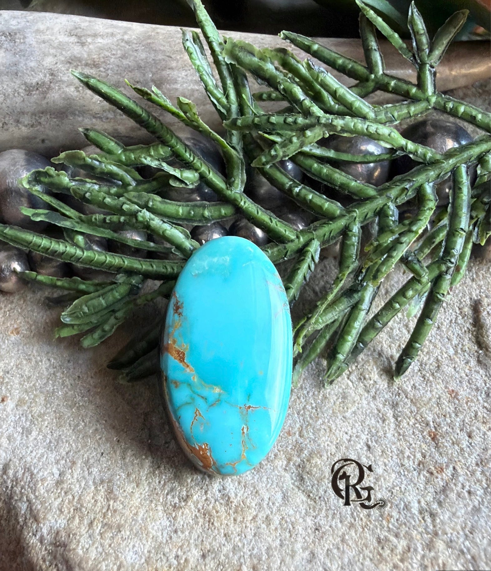 Natural Royston Turquoise Blue Oval Cabochon-Nevada Gemstone