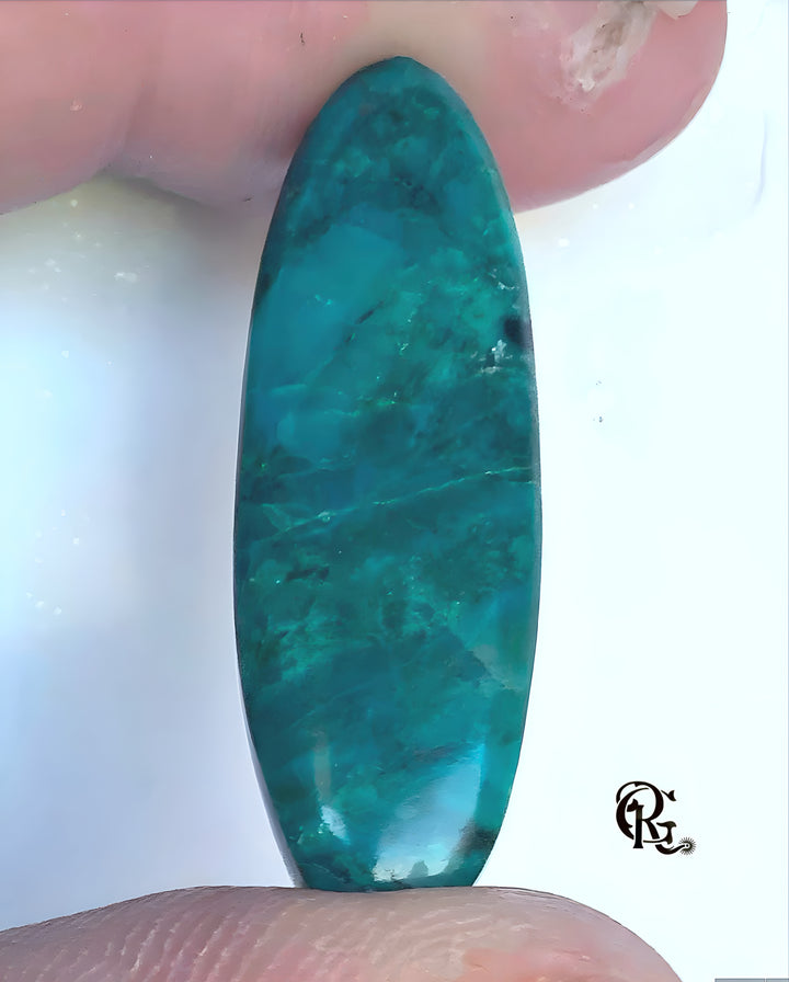 Chrysocolla Malachite Long Oval Cabochon #11