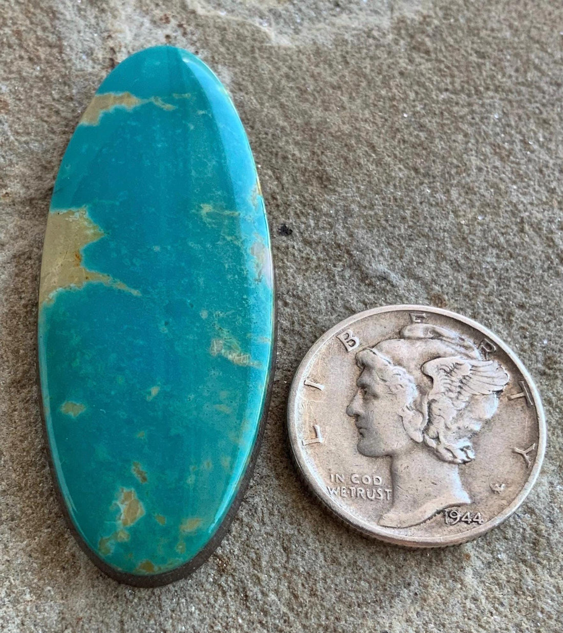 Royston Turquoise Long Oval Cabochon #R128