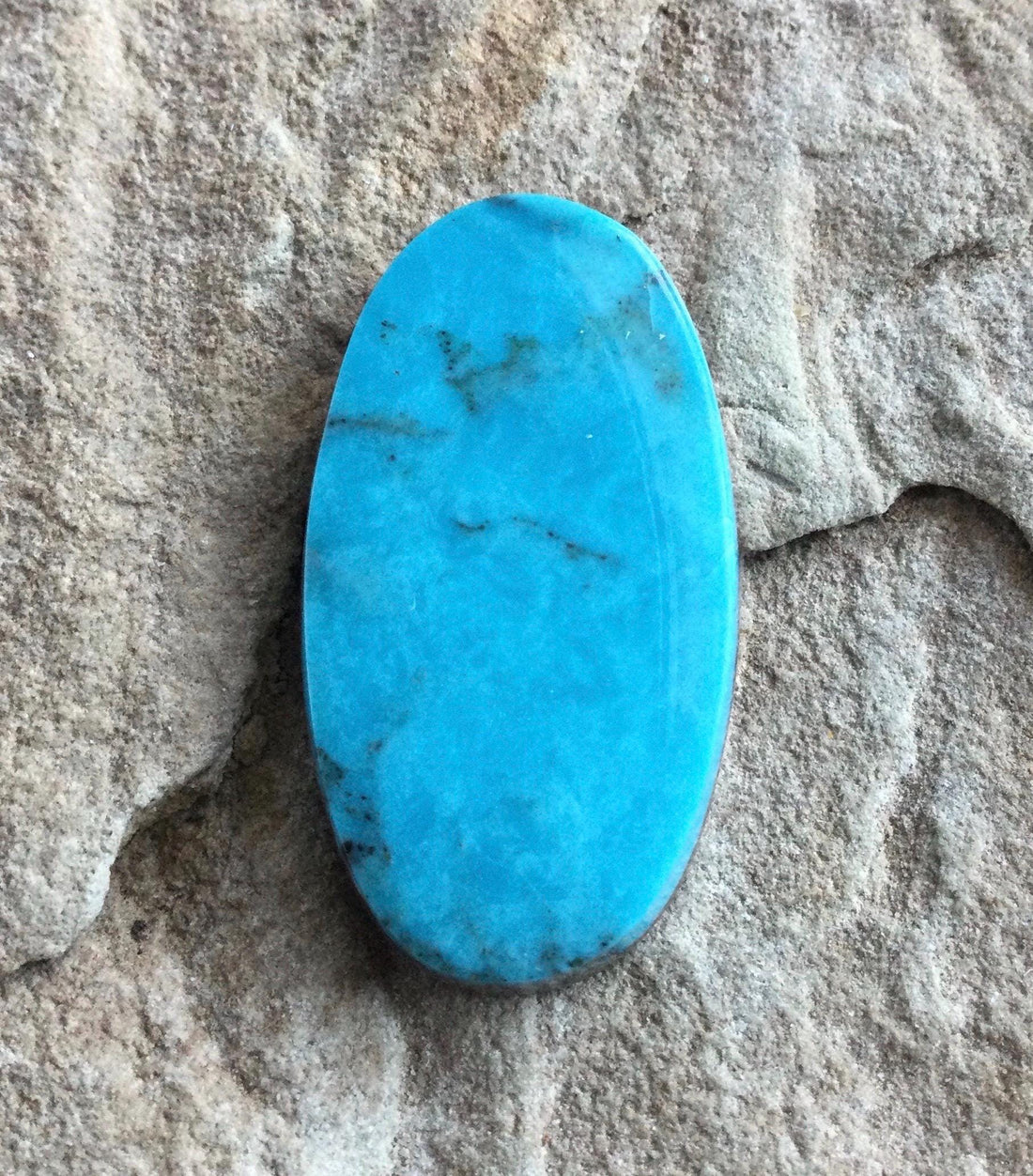 Blue Kingman Turquoise Oval Cabochon #K142