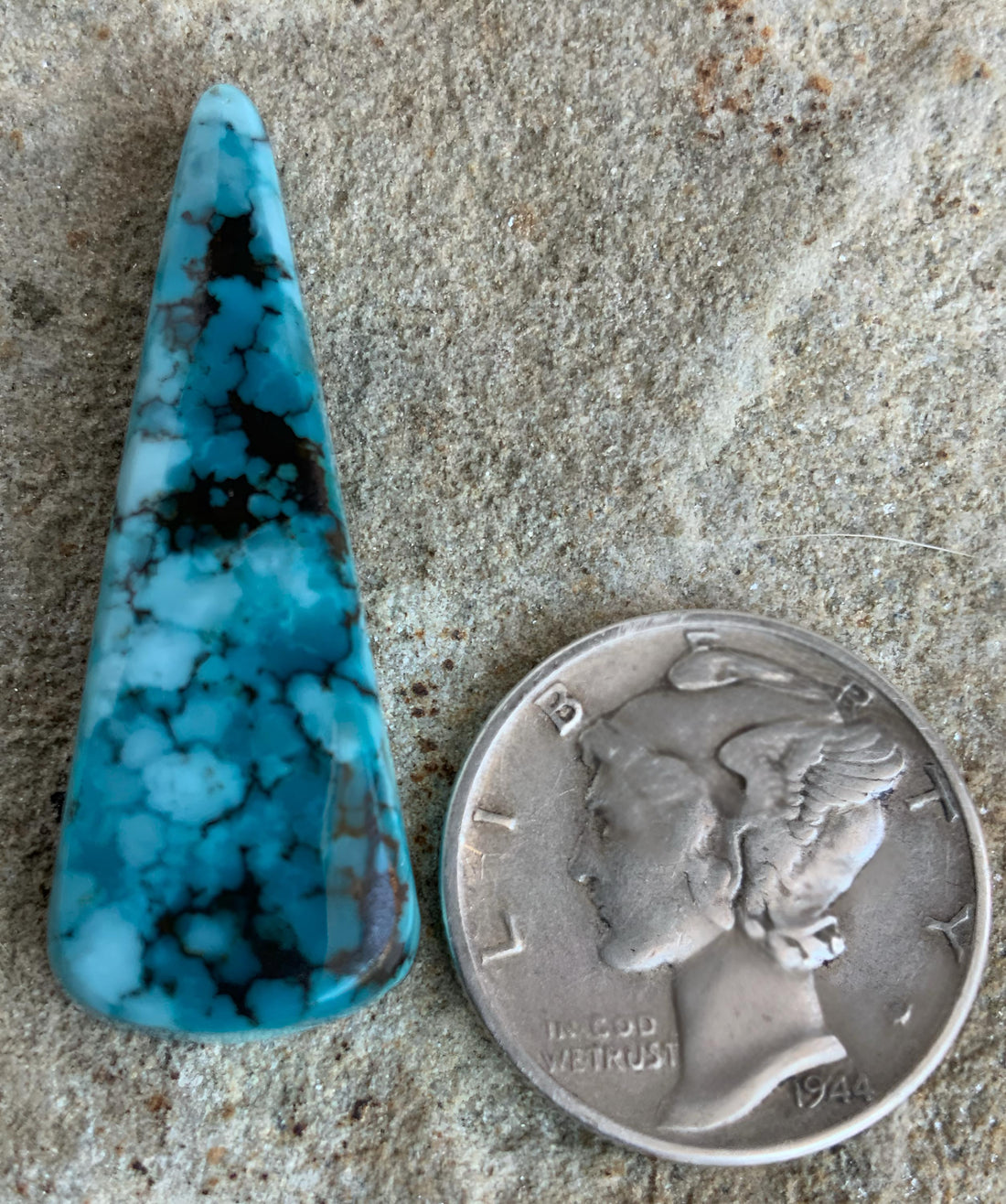 Bao Canyon Turquoise Blue Rectangular Cabochon #BC121