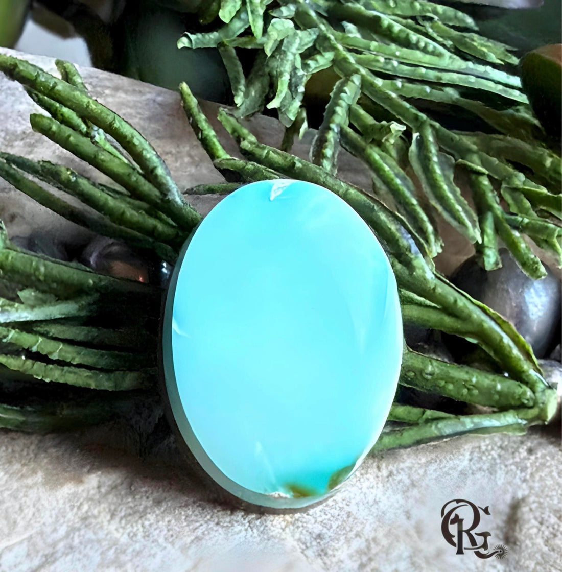 Royston Turquoise Mint Green Oval Cabochon-Nevada Gemstone
