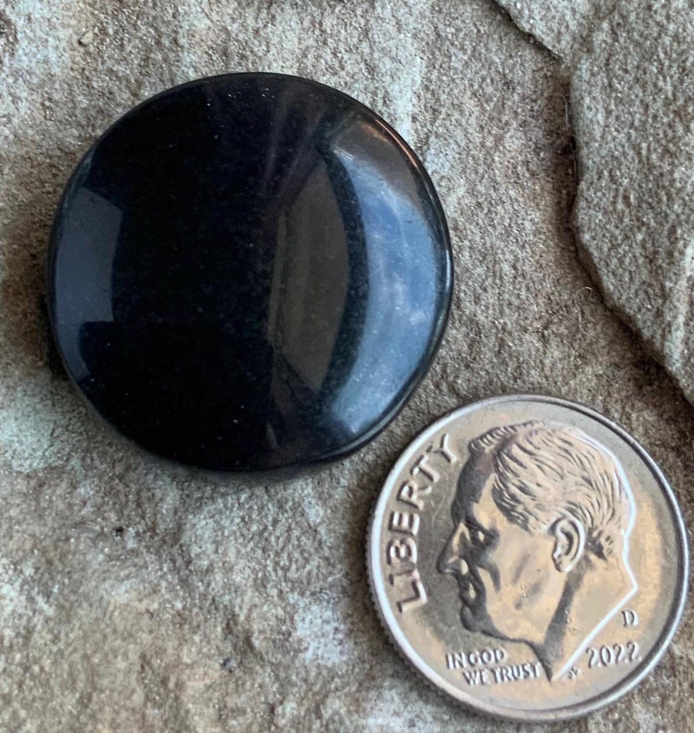 Black Onyx Round Cabochon
