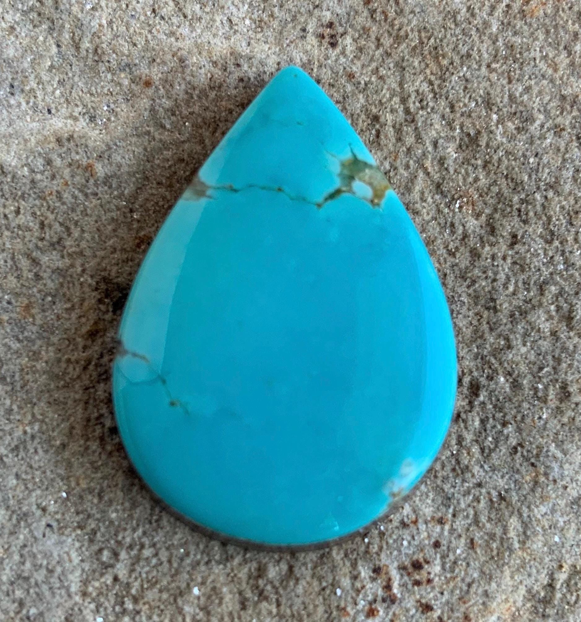Royston Turquoise Blue Teardrop Cabochon #R298