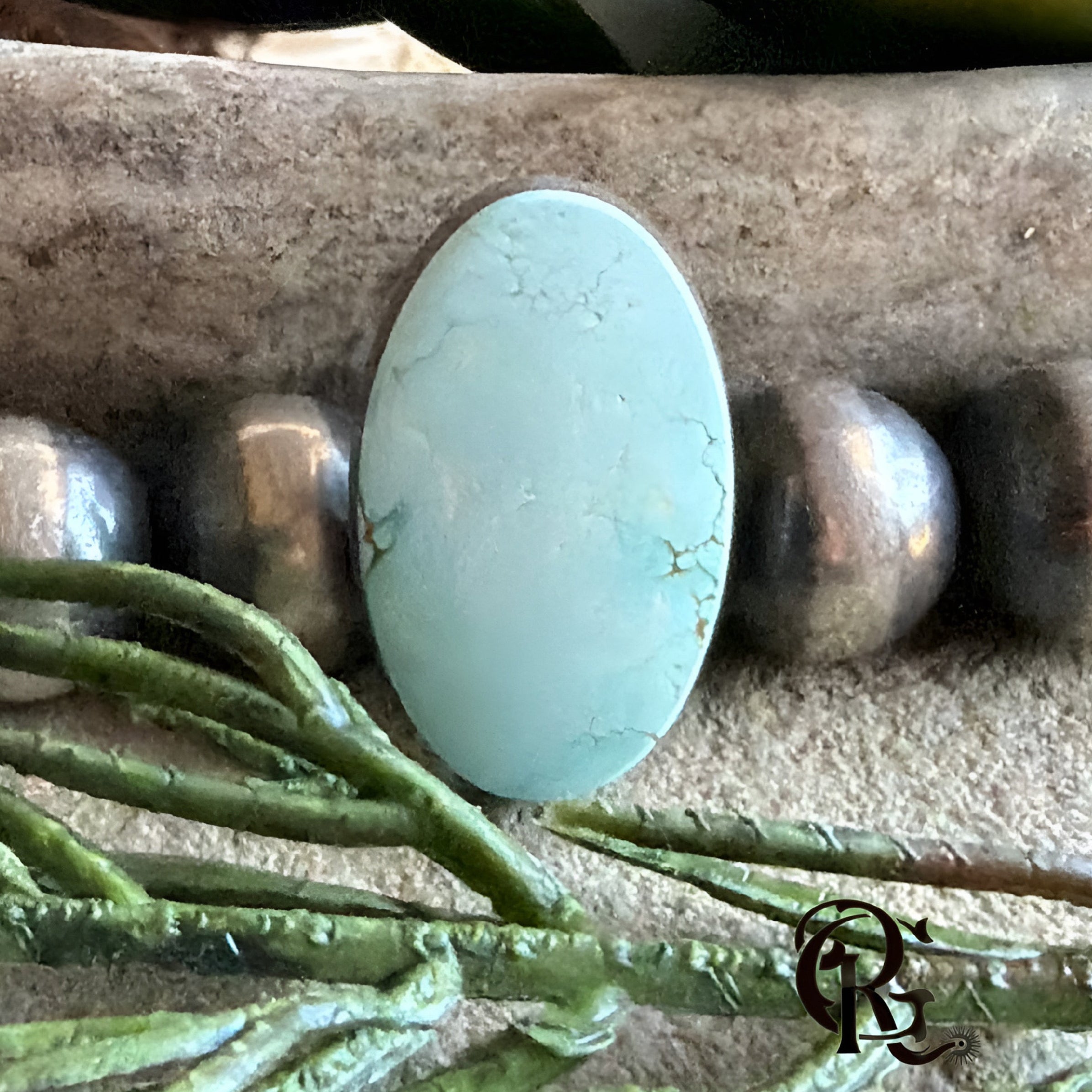 #8 Turquoise Oval Cabochon-Nevada Mined Gemstone